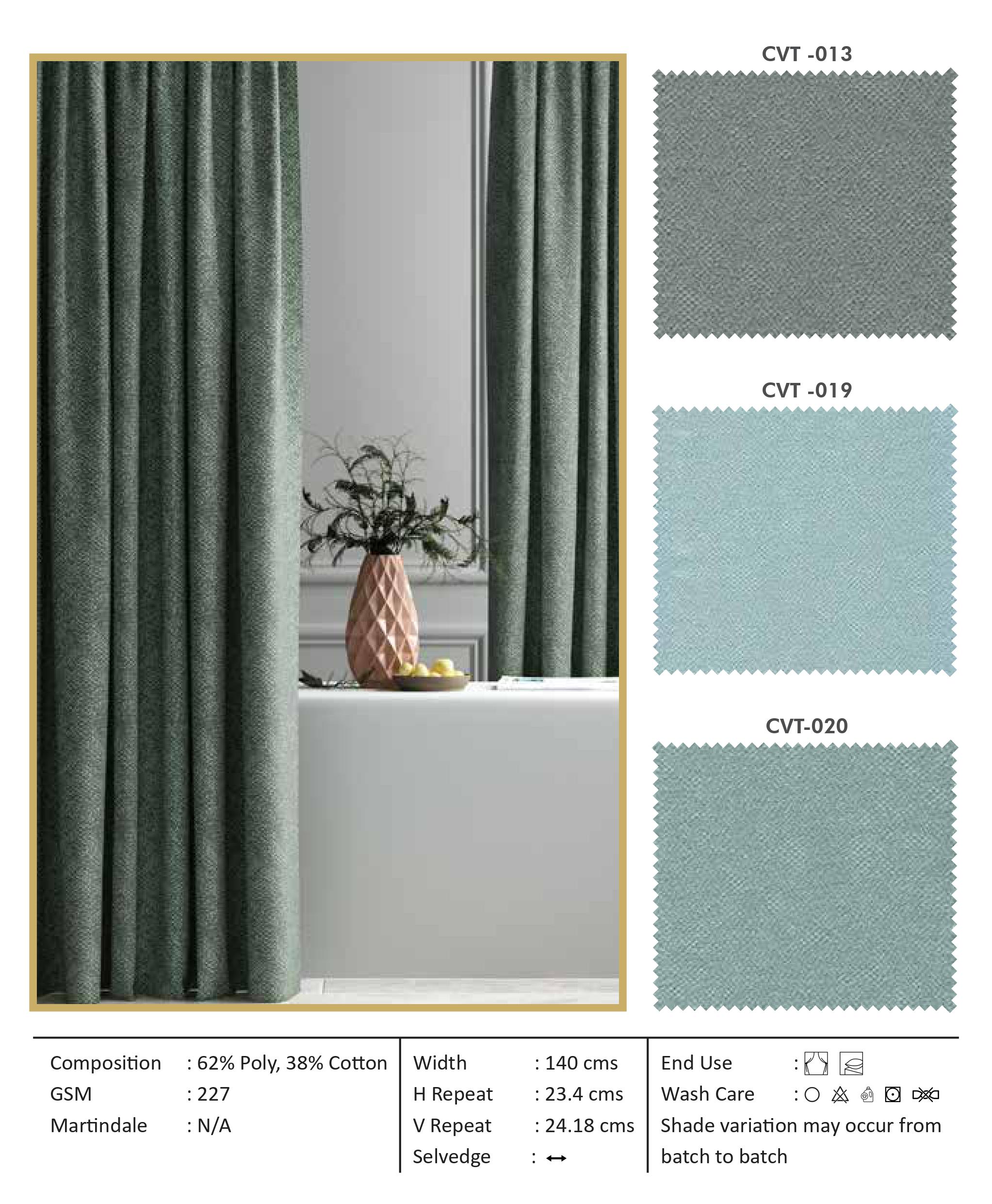 Victoria CVT-013 Self-Curtain Fabric – Elegant & Durable