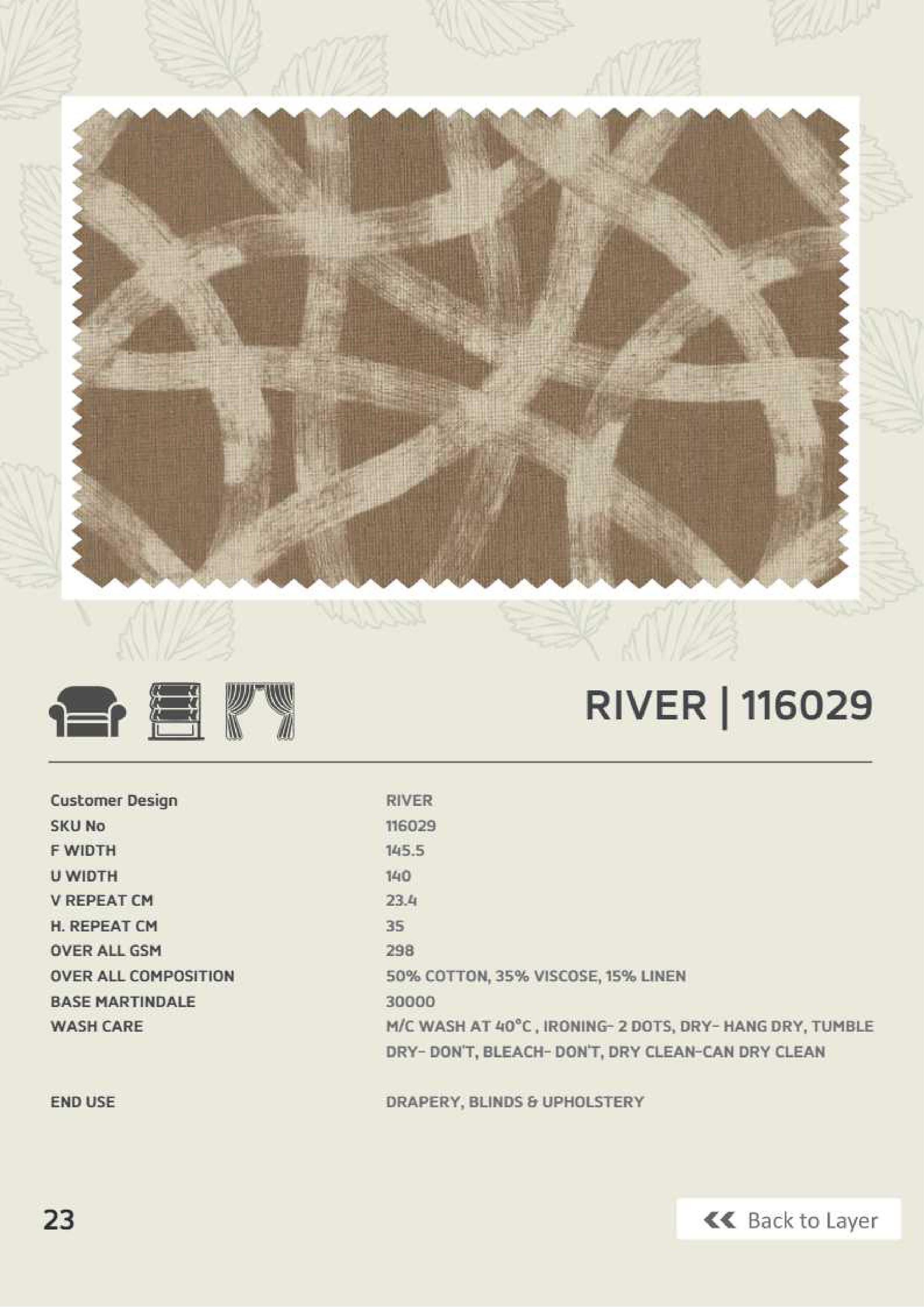 River 116029 Linen Fabric – Premium Quality Material