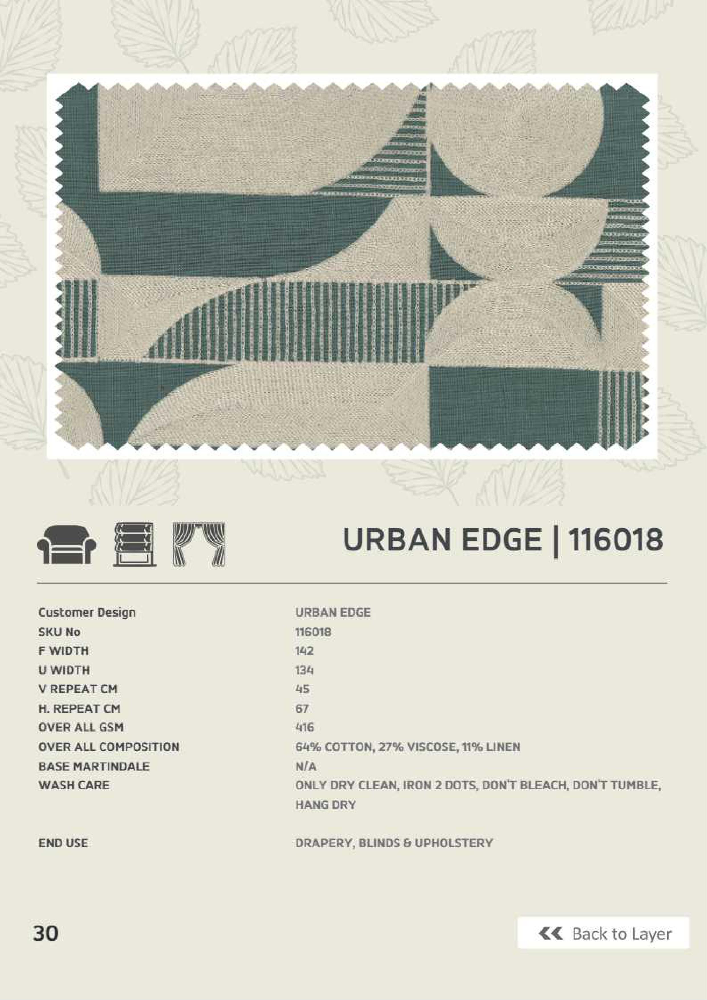 Urban Edge 116018 Linen Fabric – Modern, Durable, Stylish