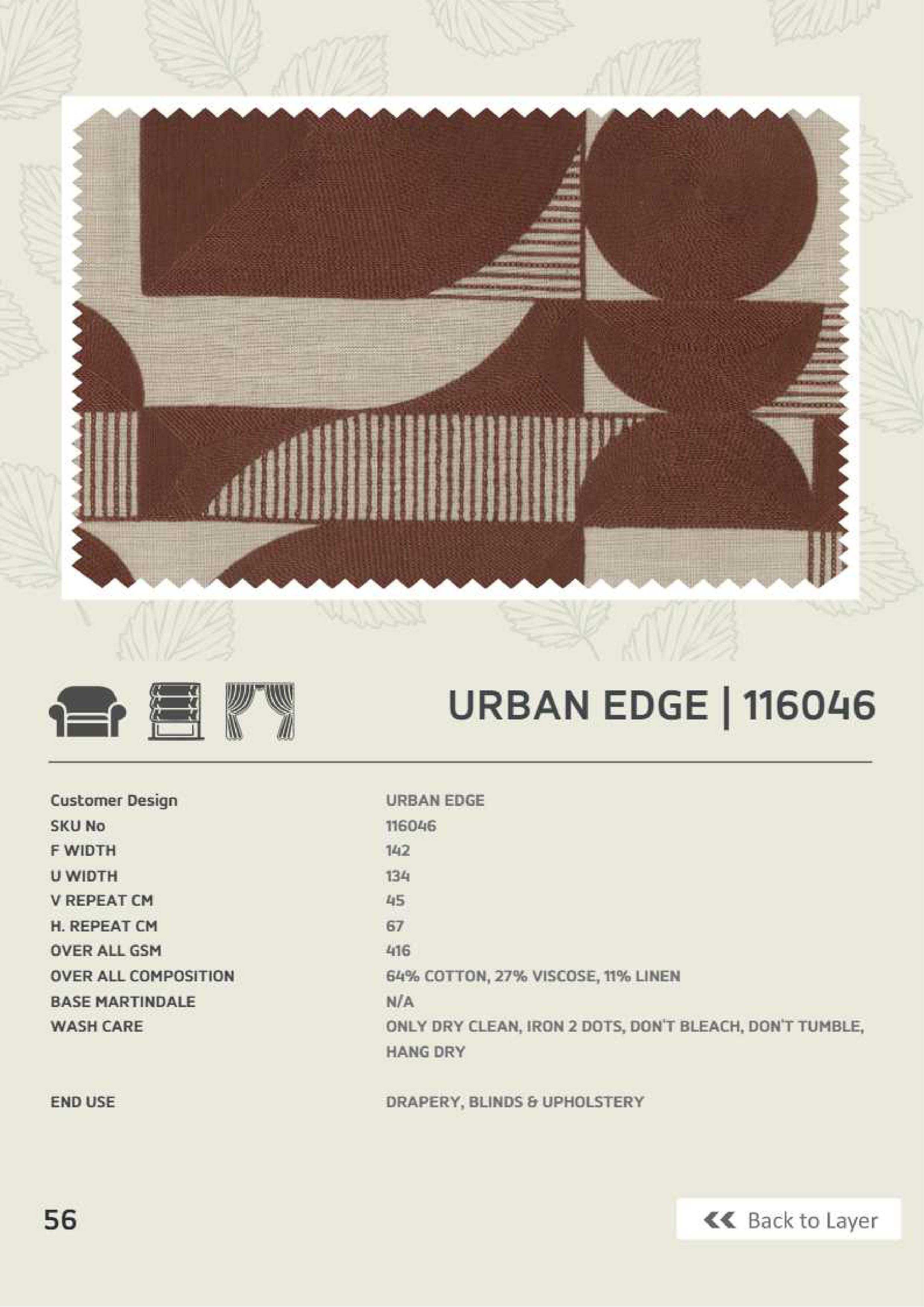 Urban Edge 116046 Linen Fabric - Stylish & Versatile