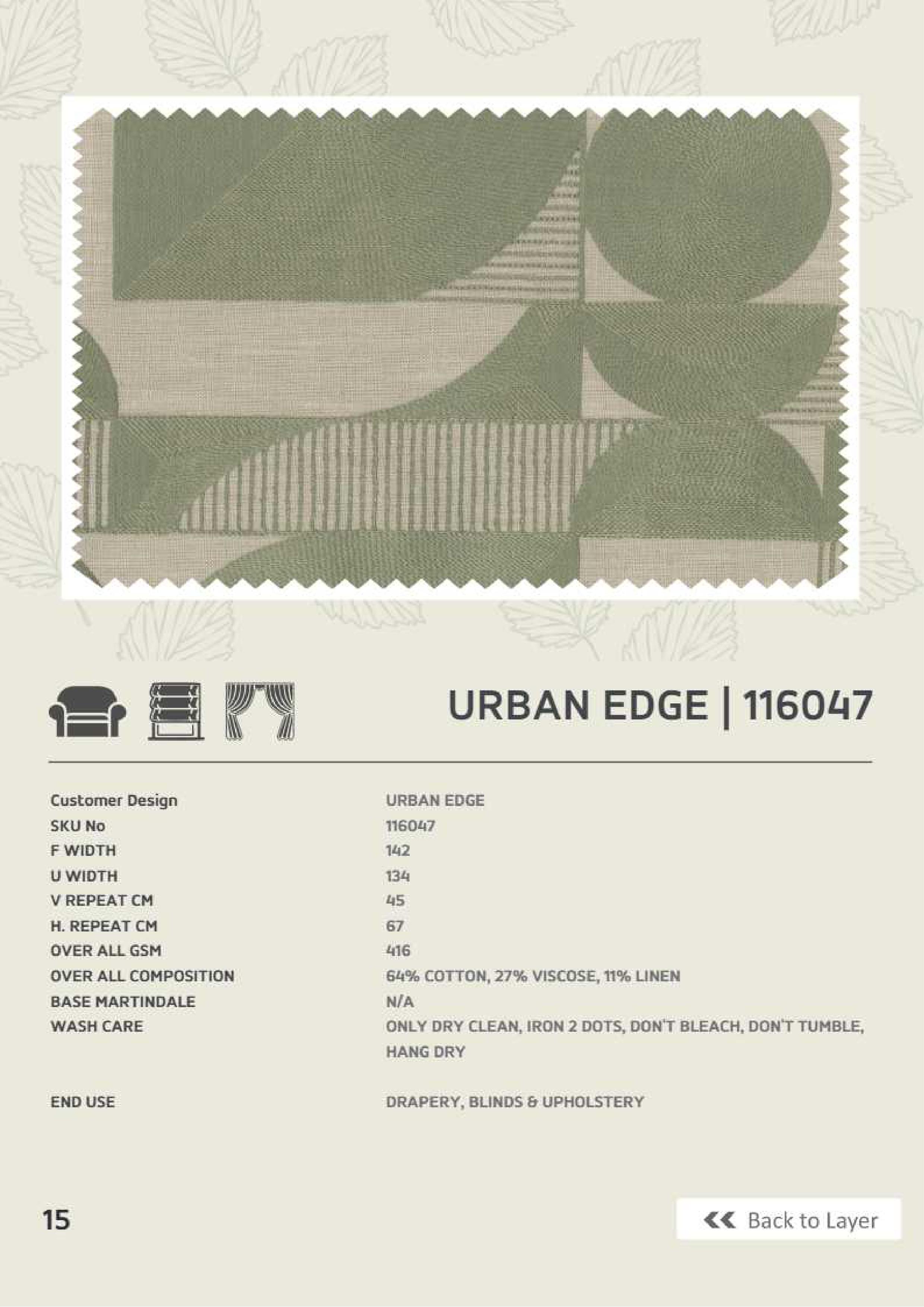 Urban Edge 116047 Premium Linen Fabric