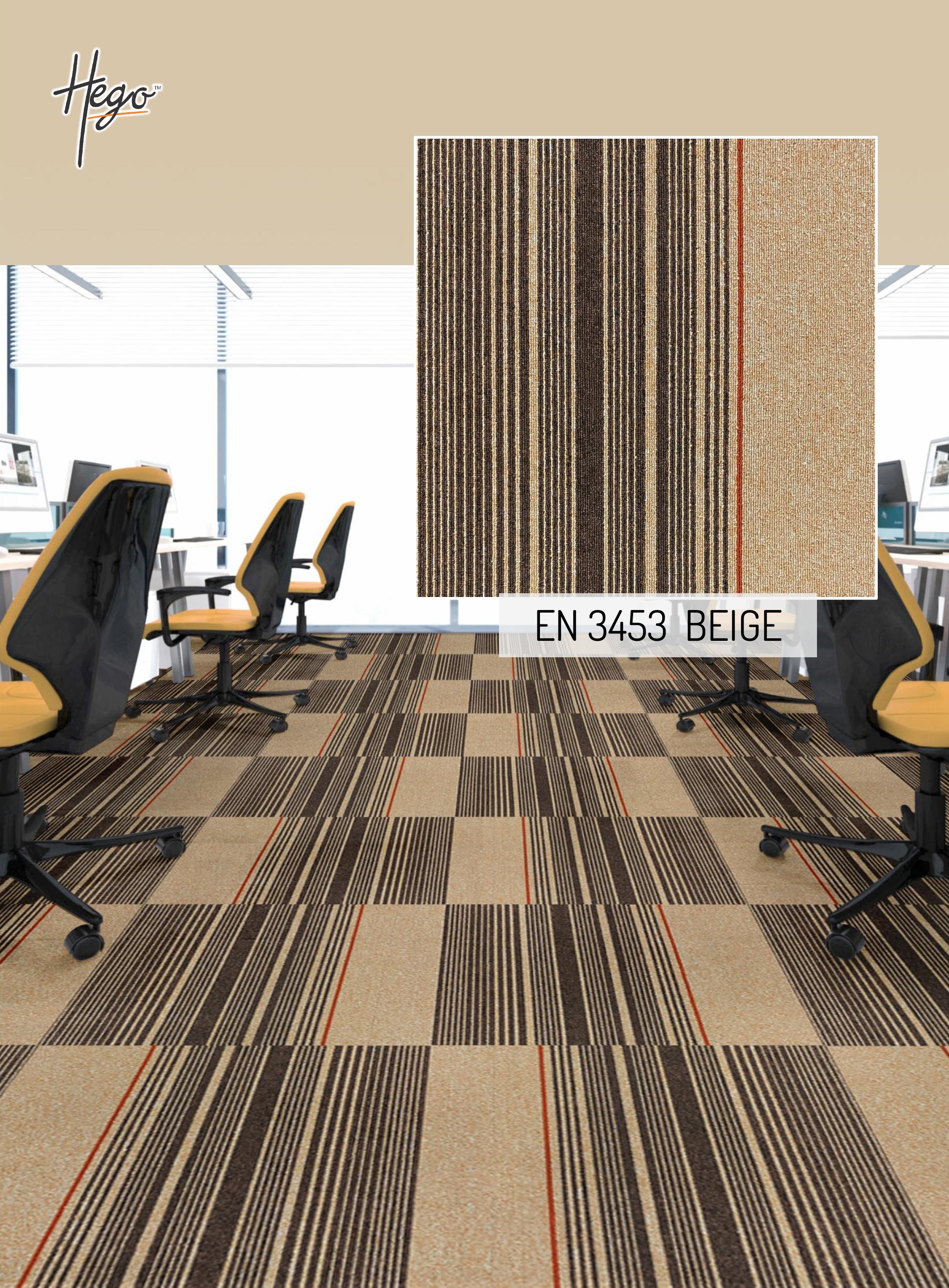 EN 3453 Beige Energy Carpet Roll - Premium Comfort & Style