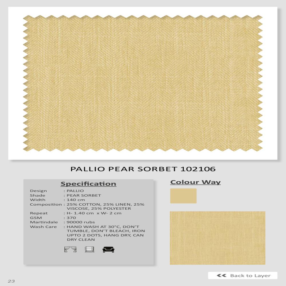 Pallio Pear Sorbet 102106 | Plain Fabric
