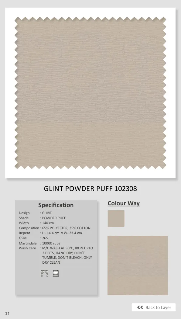 Glint Powder Puff - Soft & Fluffy for Smooth Application