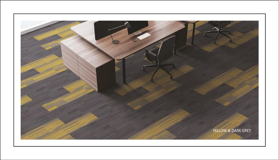 Yellow & Dark Grey Excel Cloud Carpet Tile – Excel Import