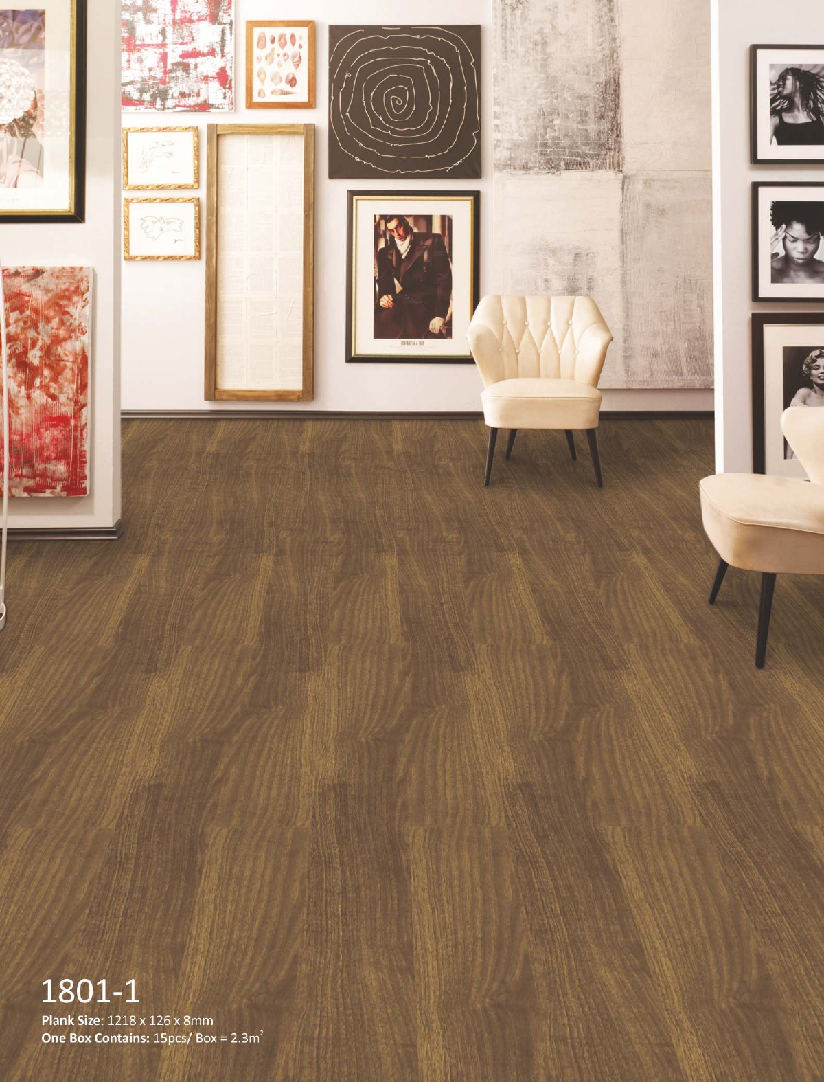 Excel Walnut 1801-1 Laminate Wooden Flooring – Durable & Stylish