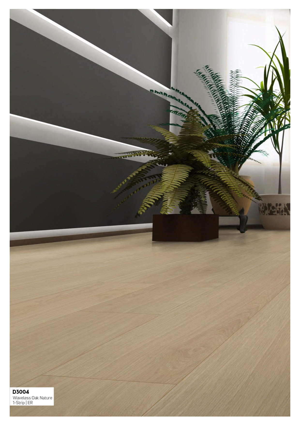 D3004 Waveless Oak Nature  Exquisit  Kronotex Laminate Wooden Flooring