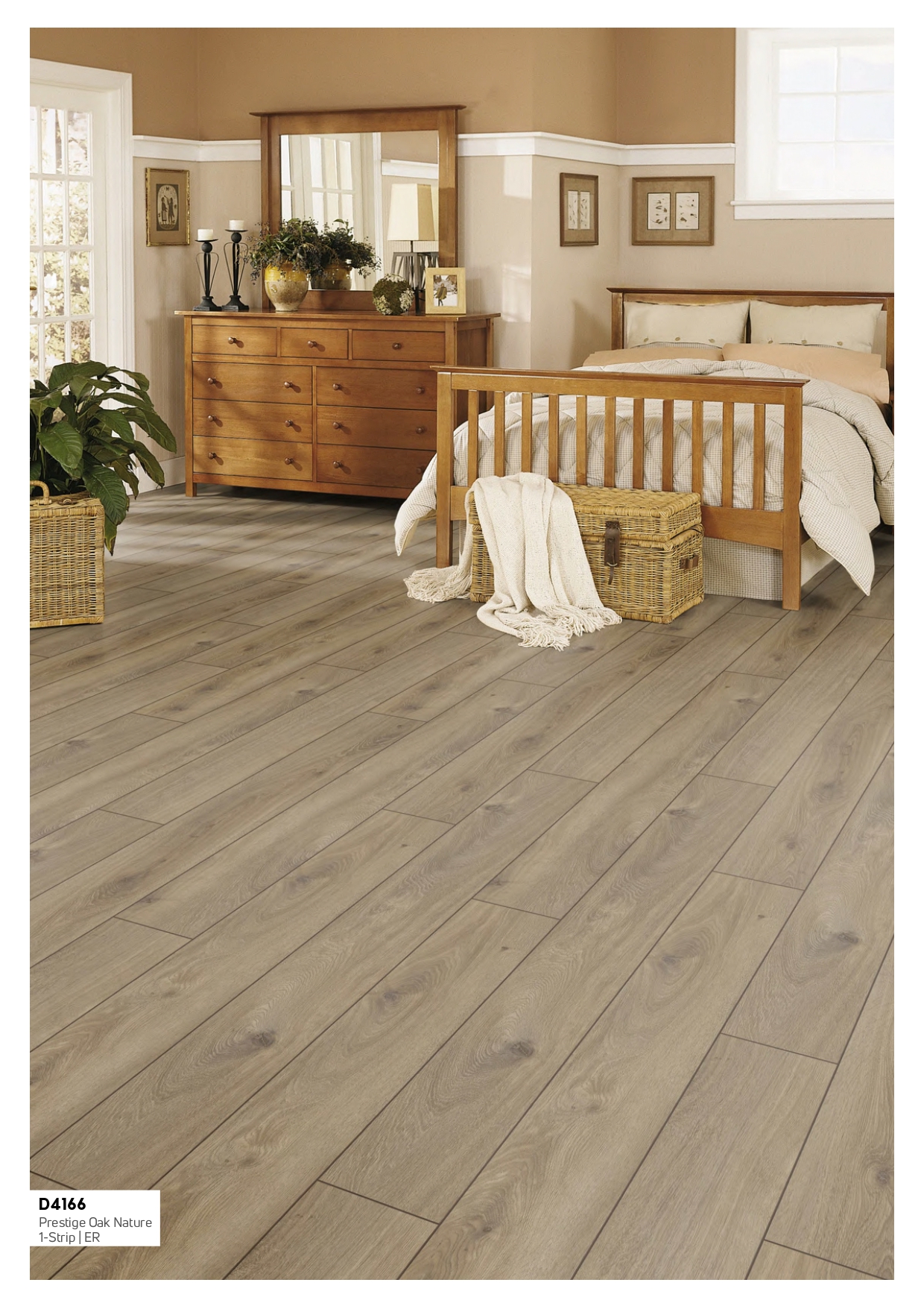 D4166 Prestige Oak Nature  Exquisit  Kronotex Laminate Wooden Flooring