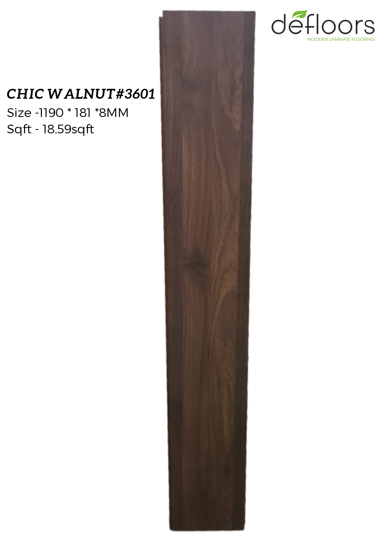 Chic Walnut 3601 Laminate Wooden Flooring – 8MM