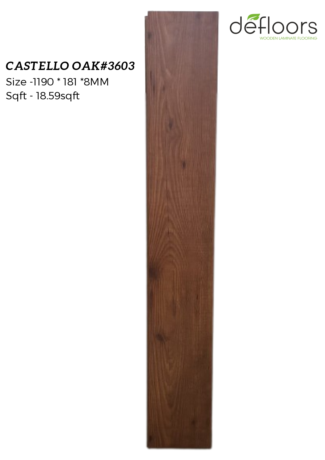 CASTELLO OAK#3603 Laminate Wooden Flooring – 8MM