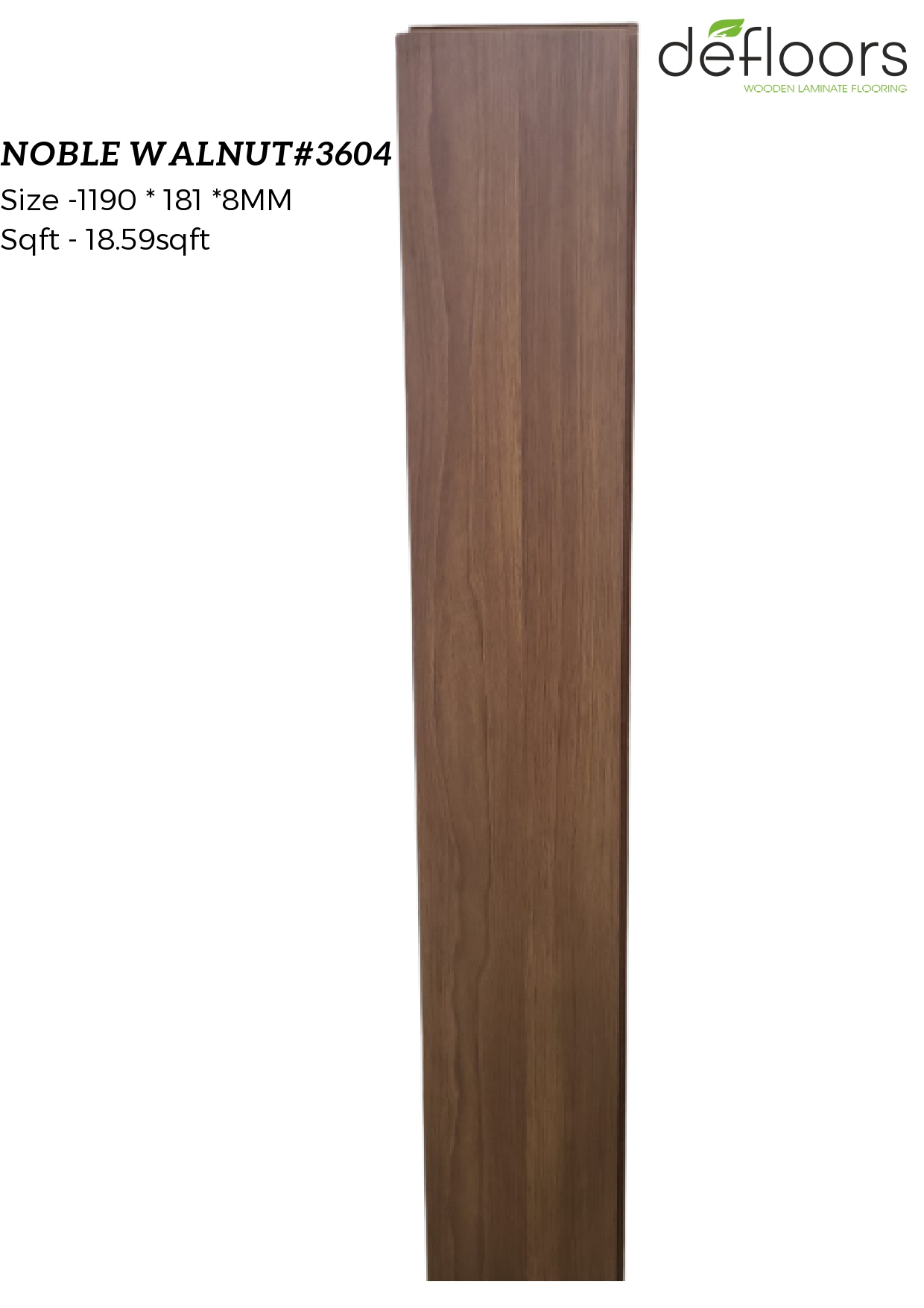 NOBLE WALNUT#3604 Laminate Wooden Flooring – 8MM