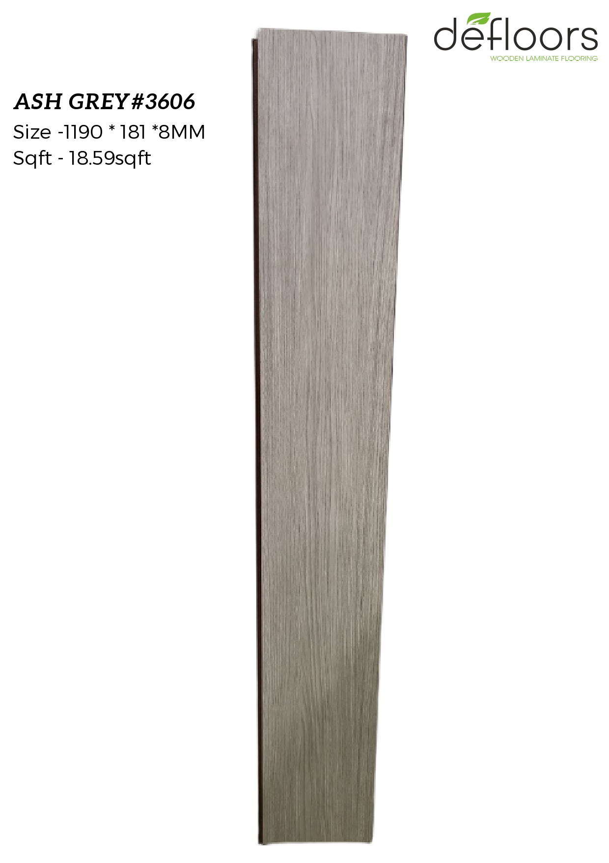 ASH GREY#3606 Laminate Wooden Flooring – 8MM