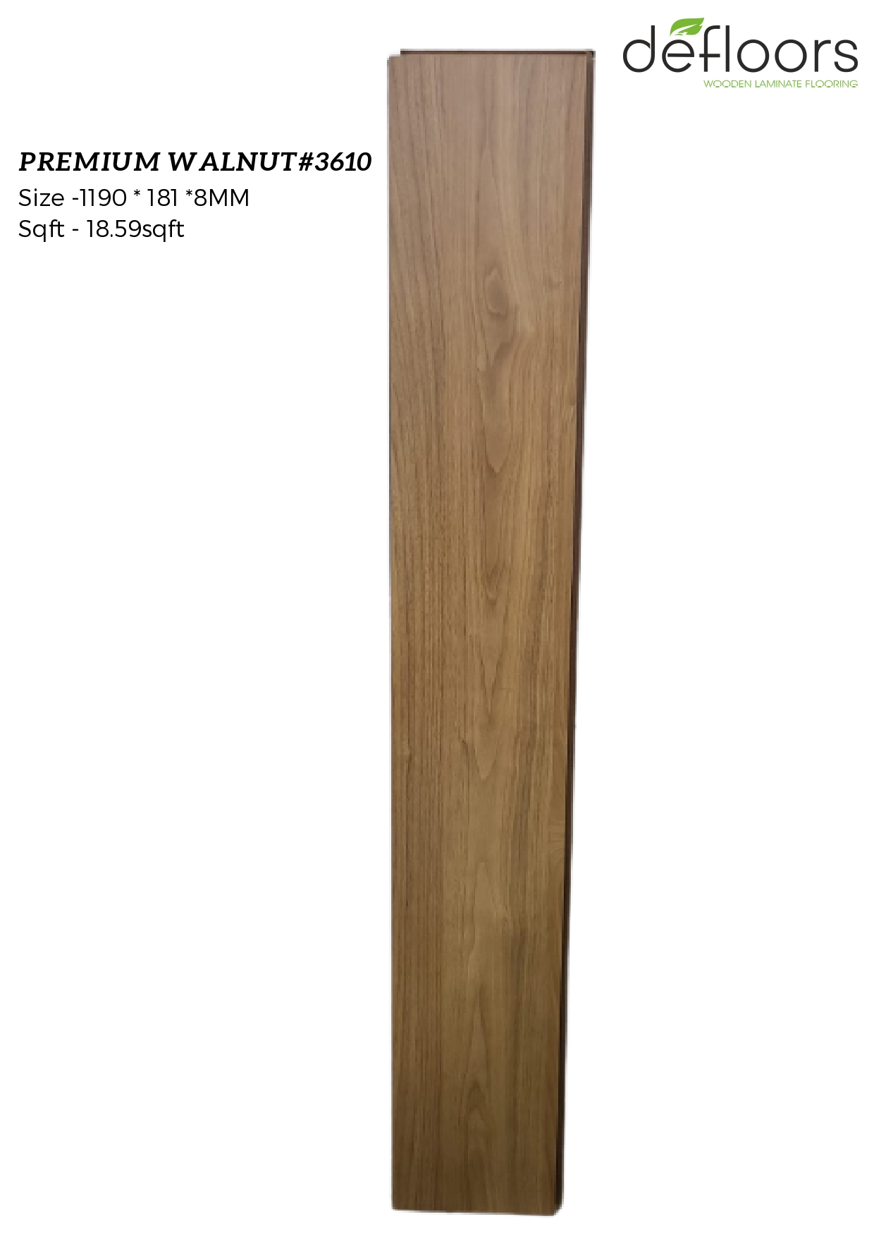 PREMIUM WALNUT#3610 Laminate Wooden Flooring – 8MM