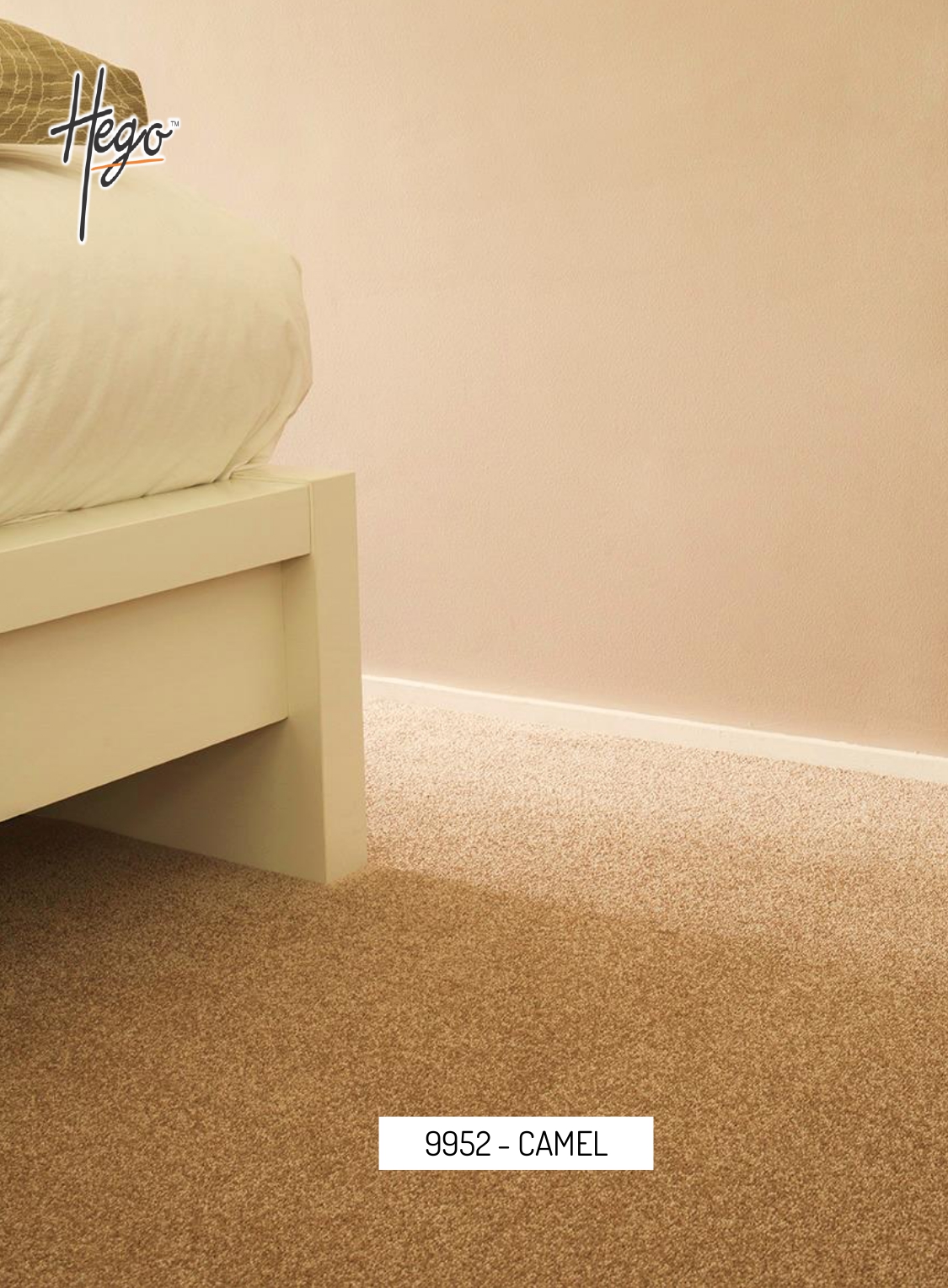 9952 - CAMEL  Hego Shine Carpet Roll - Durable and Stylish Flooring