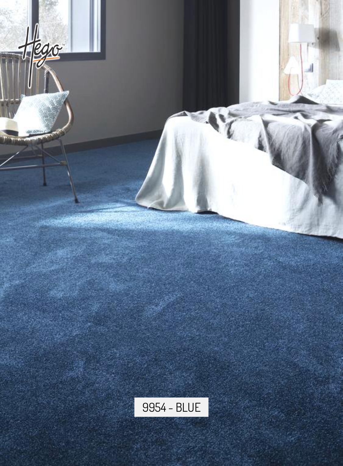 9954 - BLUE  Hego Shine Carpet Roll - Durable and Stylish Flooring