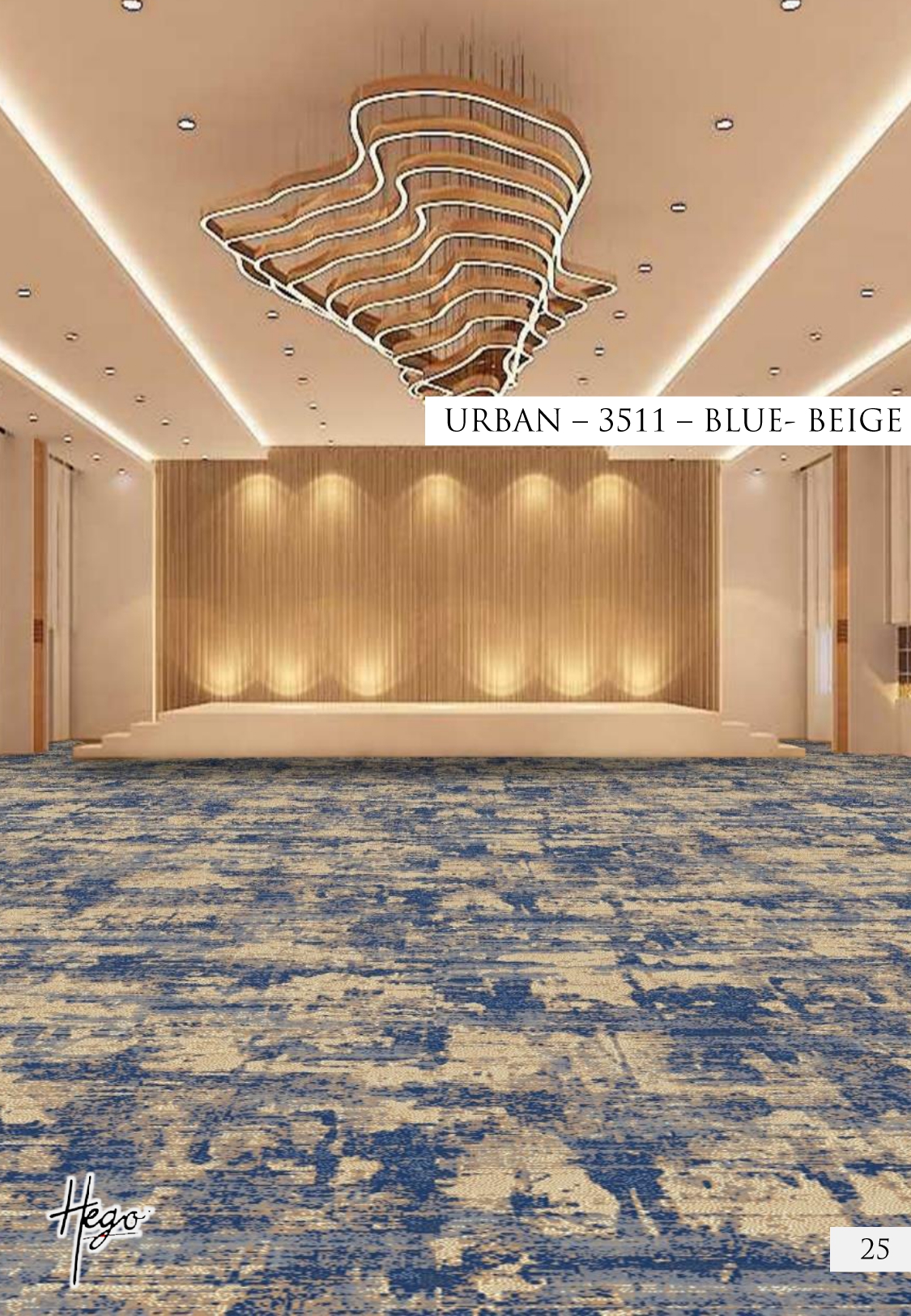 Urban 3511 Blue-Beige Hego Wilton Carpet Roll – Stylish & Durable