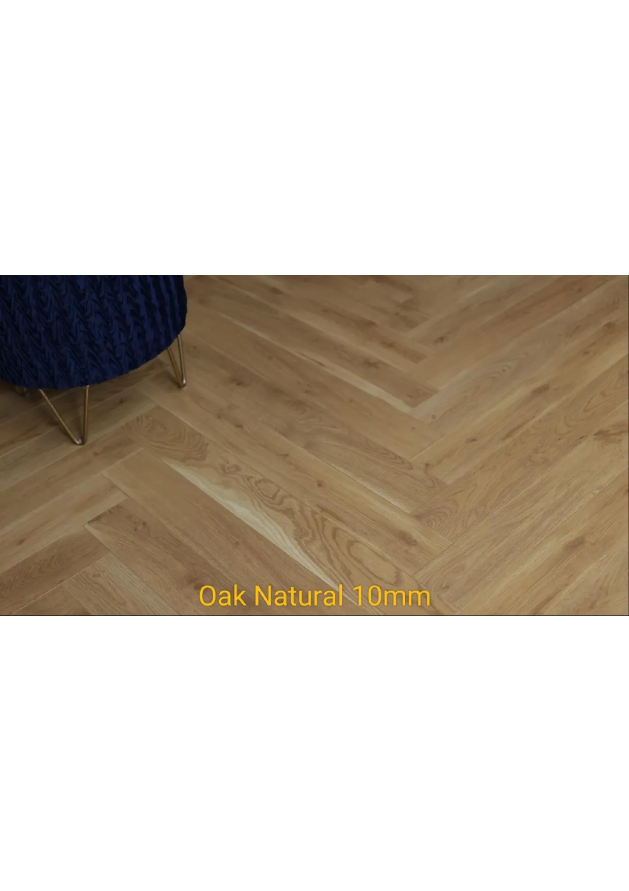 Oak Natural 10mm Krraft Herringbone Laminate Wooden Flooring