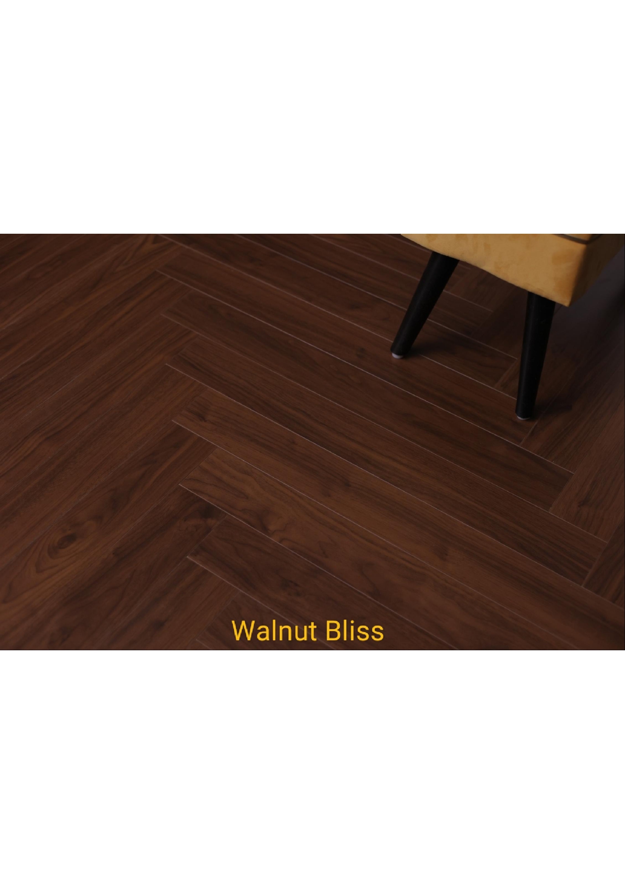 Walnut Bliss 8mm Krraft Herringbone Laminate Wooden Flooring