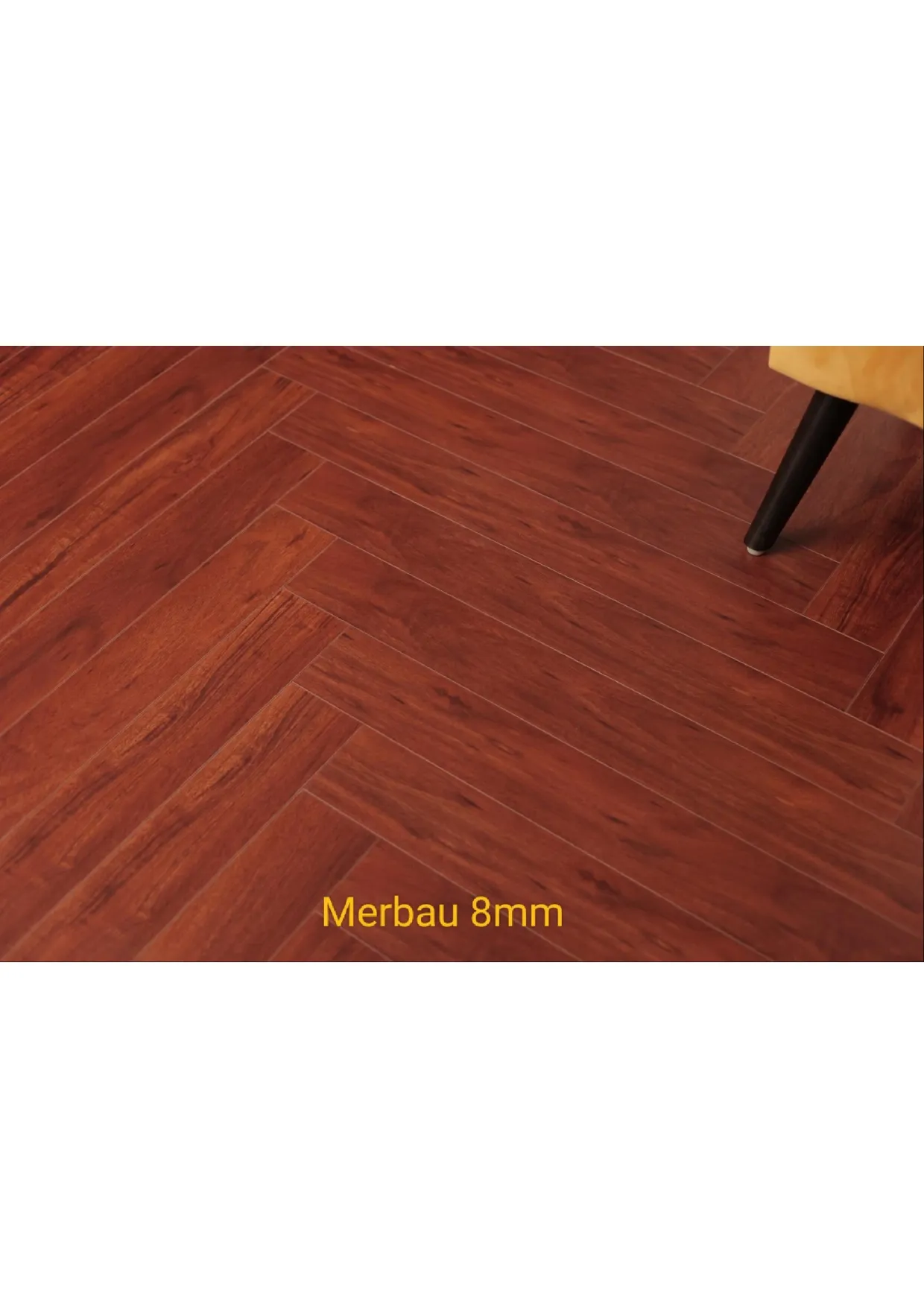 Merbau 8mm Krraft Herringbone Laminate Wooden Flooring