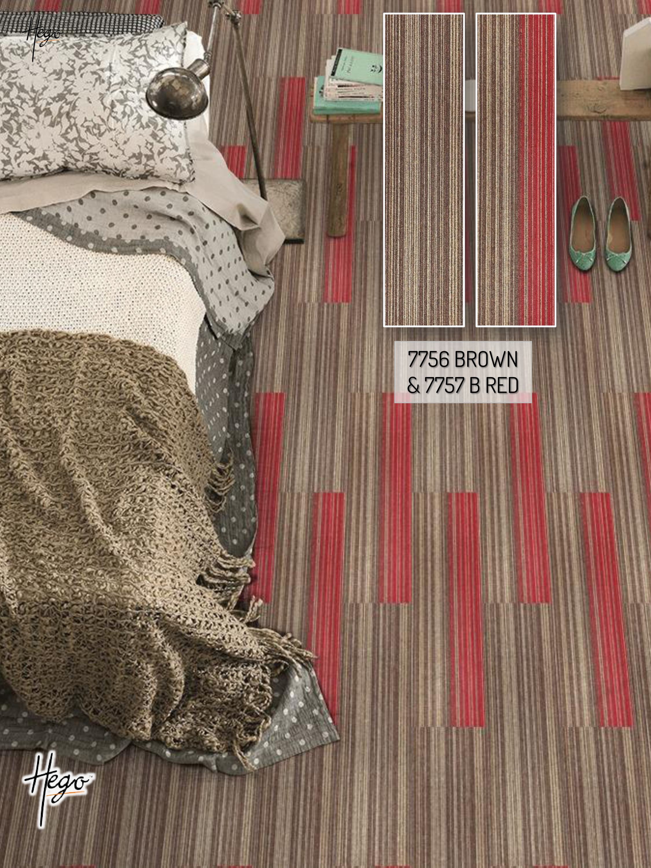 Impact Carpet Tile Brown & Red – Stylish Flooring