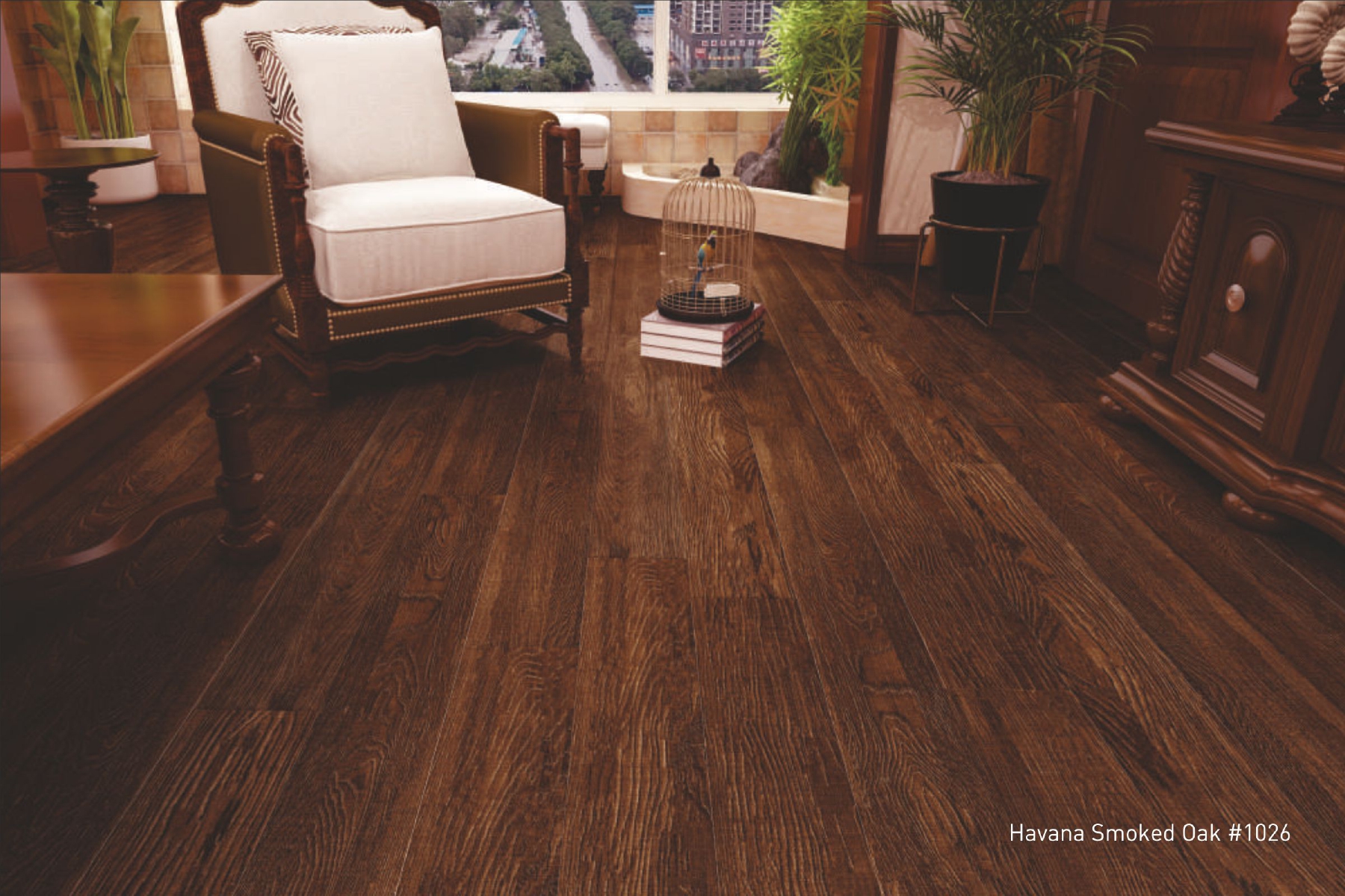 1220x145x12mm Havana Smokes Oak  #1098 Farsh Laminate Flooring