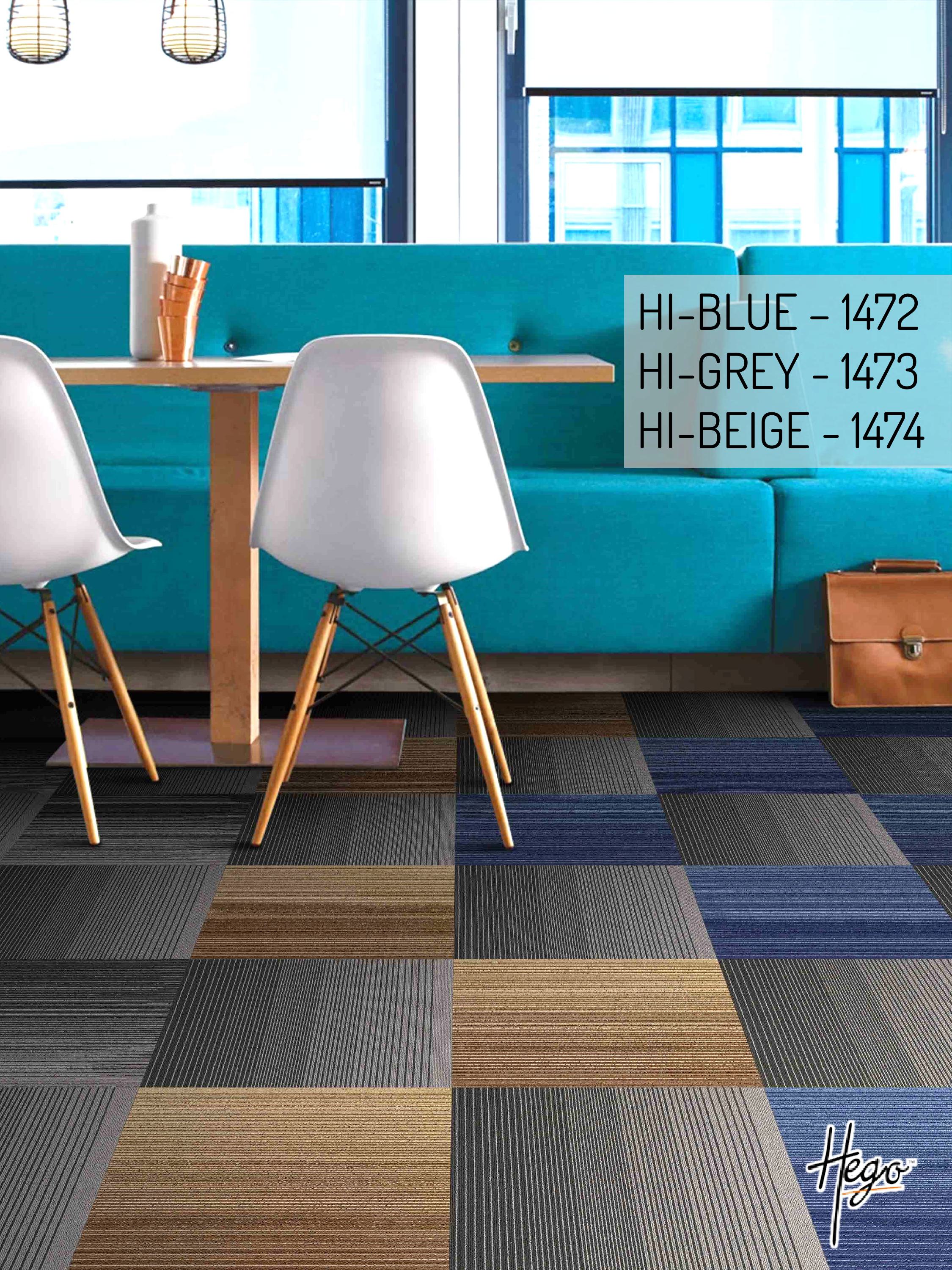 Interline Carpet Tiles HI-Grey, HI-Blue & HI-Beige