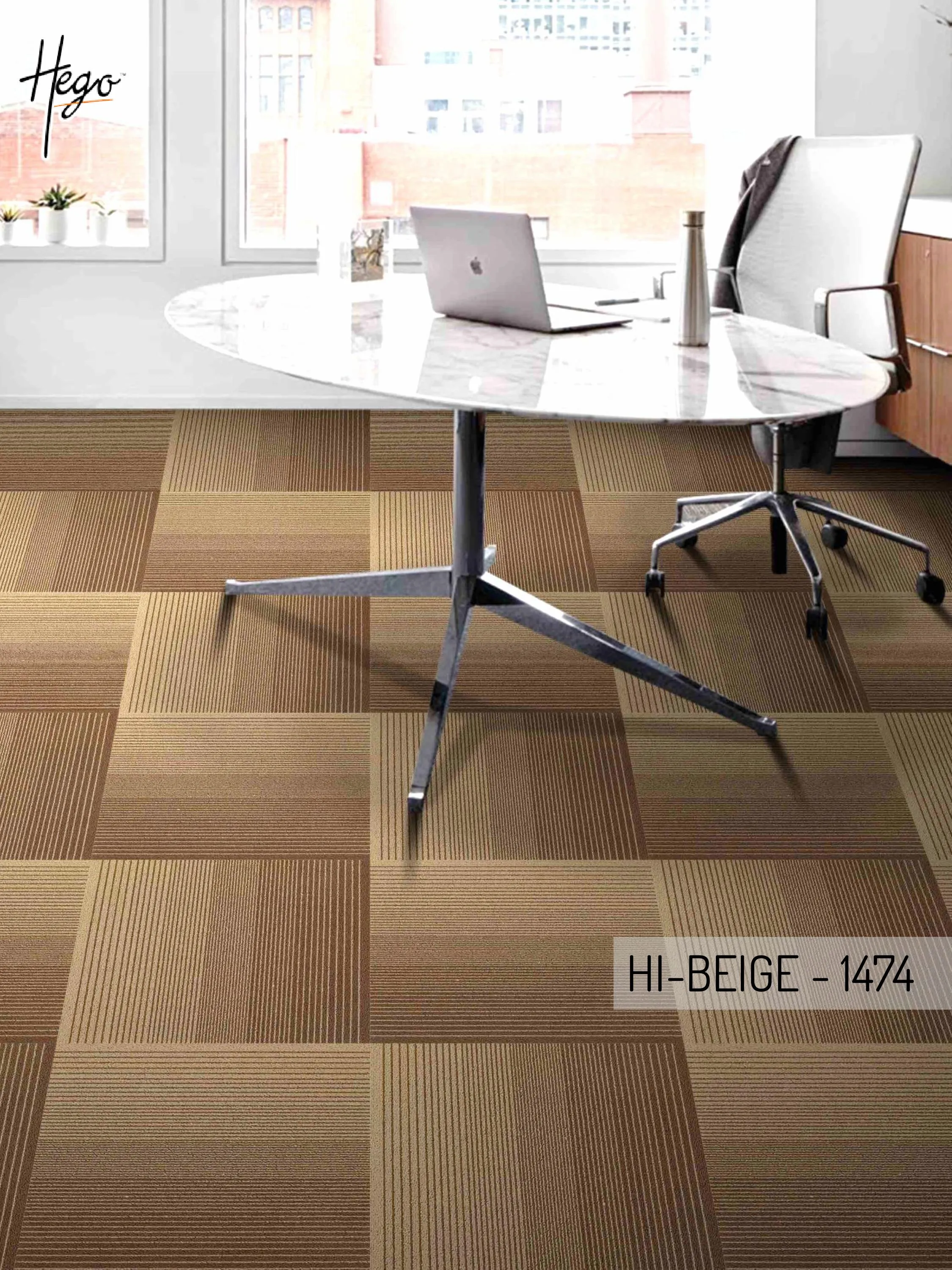 Interline Carpet Tile Hi-Beige-1474 – Stylish & Durable