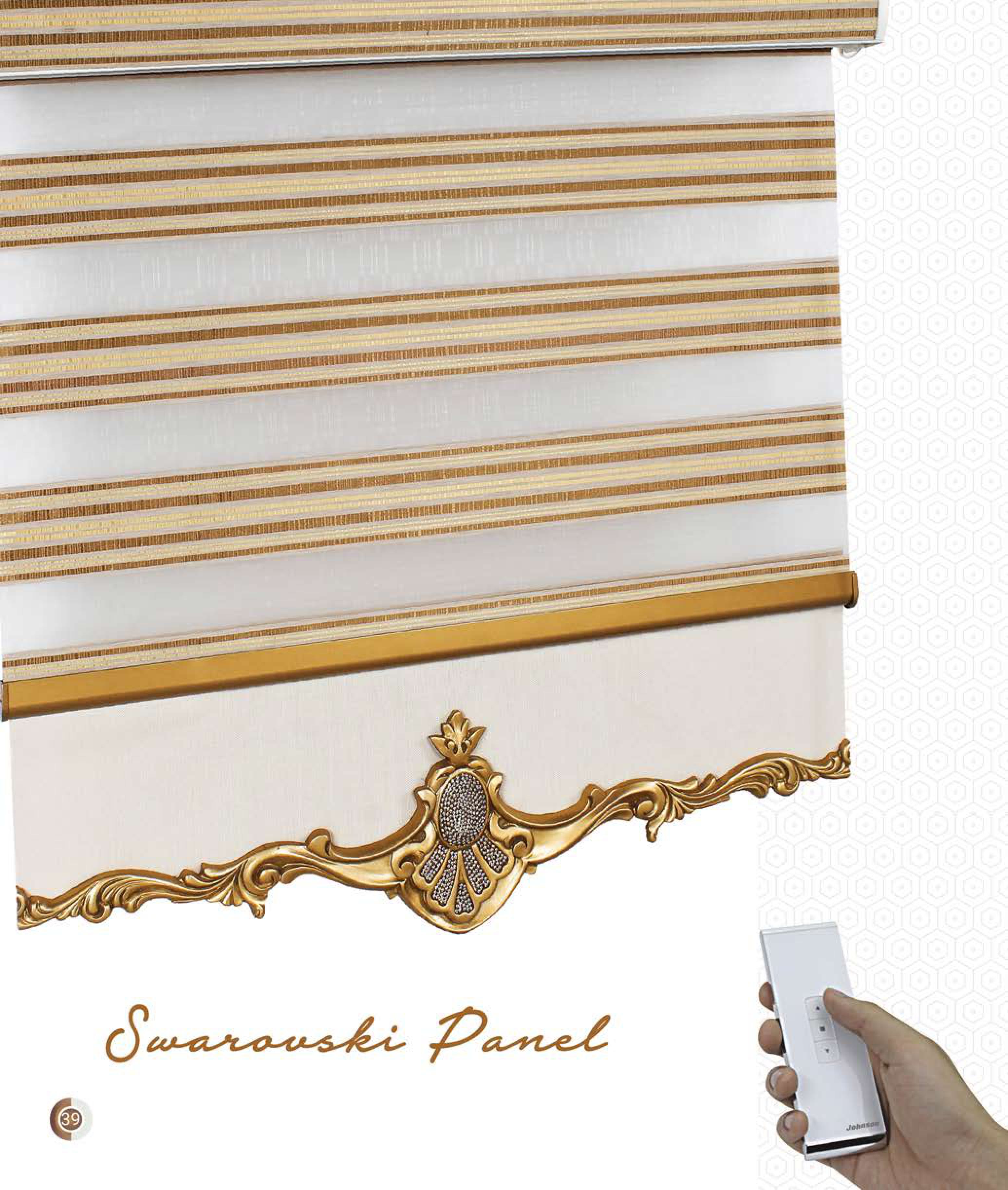 Swarauski Panel Johnson Zebra Blind