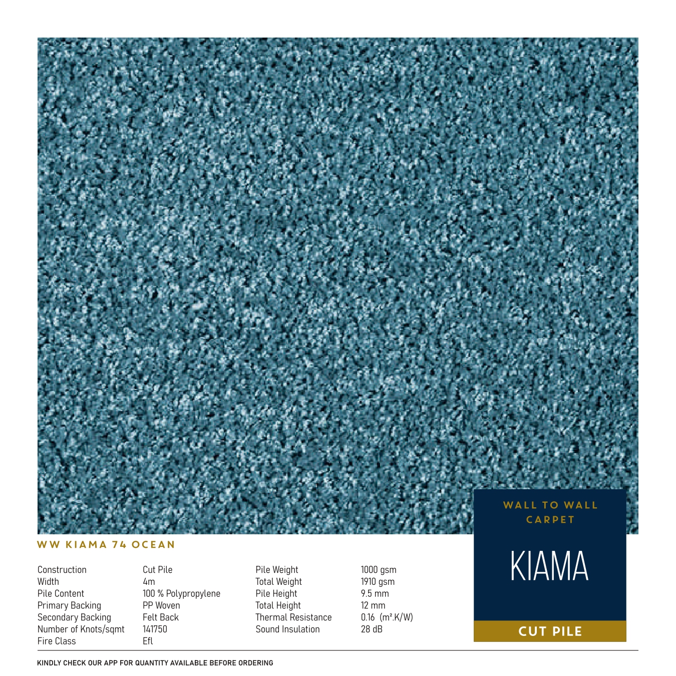 WW Kiama 74 Ocean Carpet Tile – Stylish & Durable