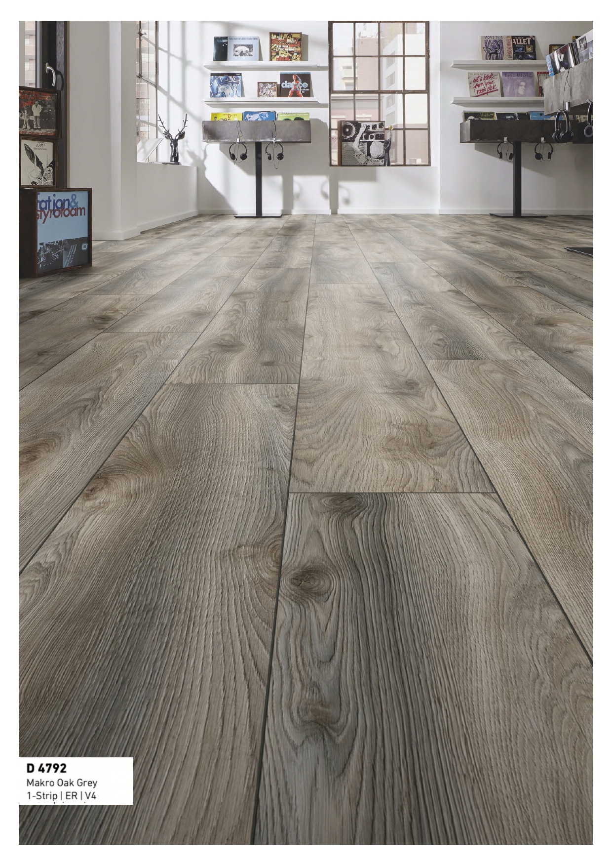 Mammut Plus D4792 Makro Oak Grey Kronotex Laminate Flooring