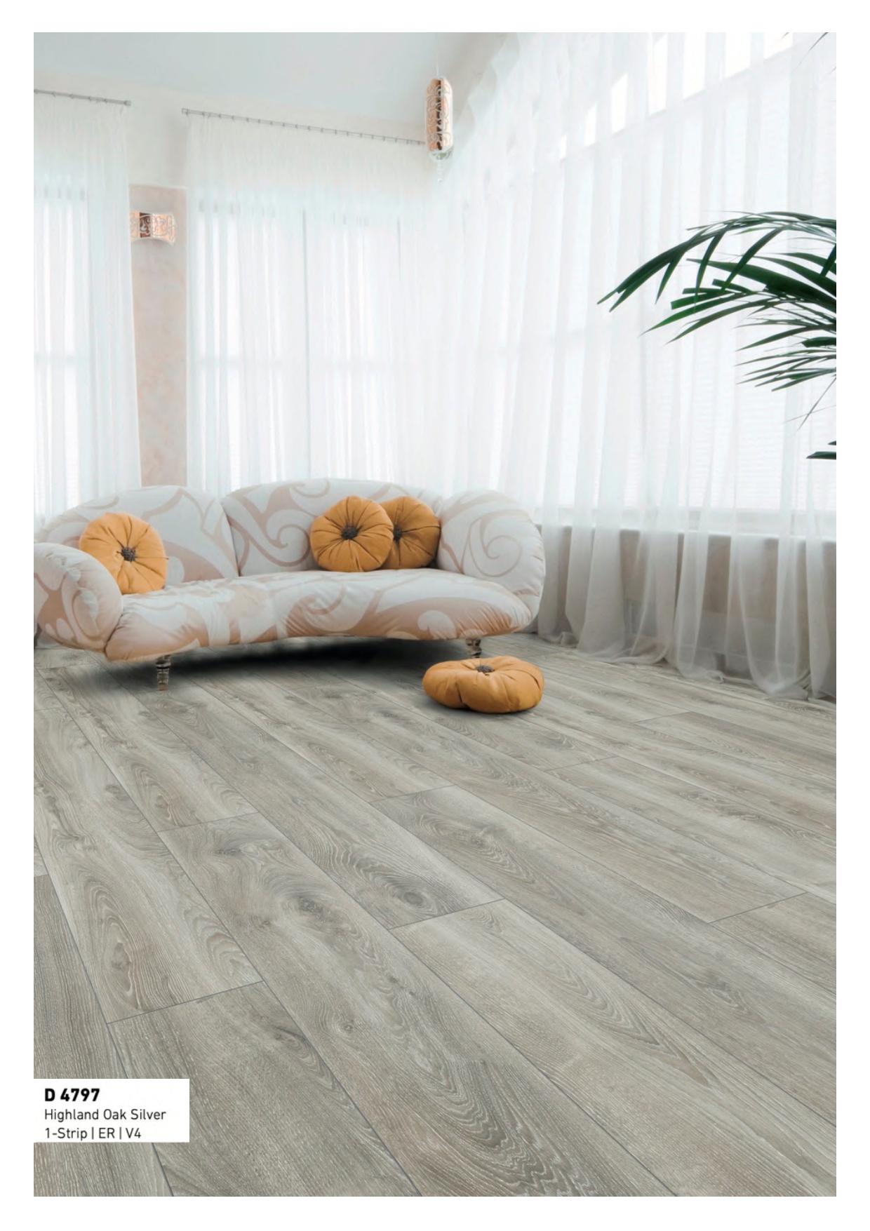 Mammut Plus D4797 Highland Oak Silver Kronotex Laminate Flooring