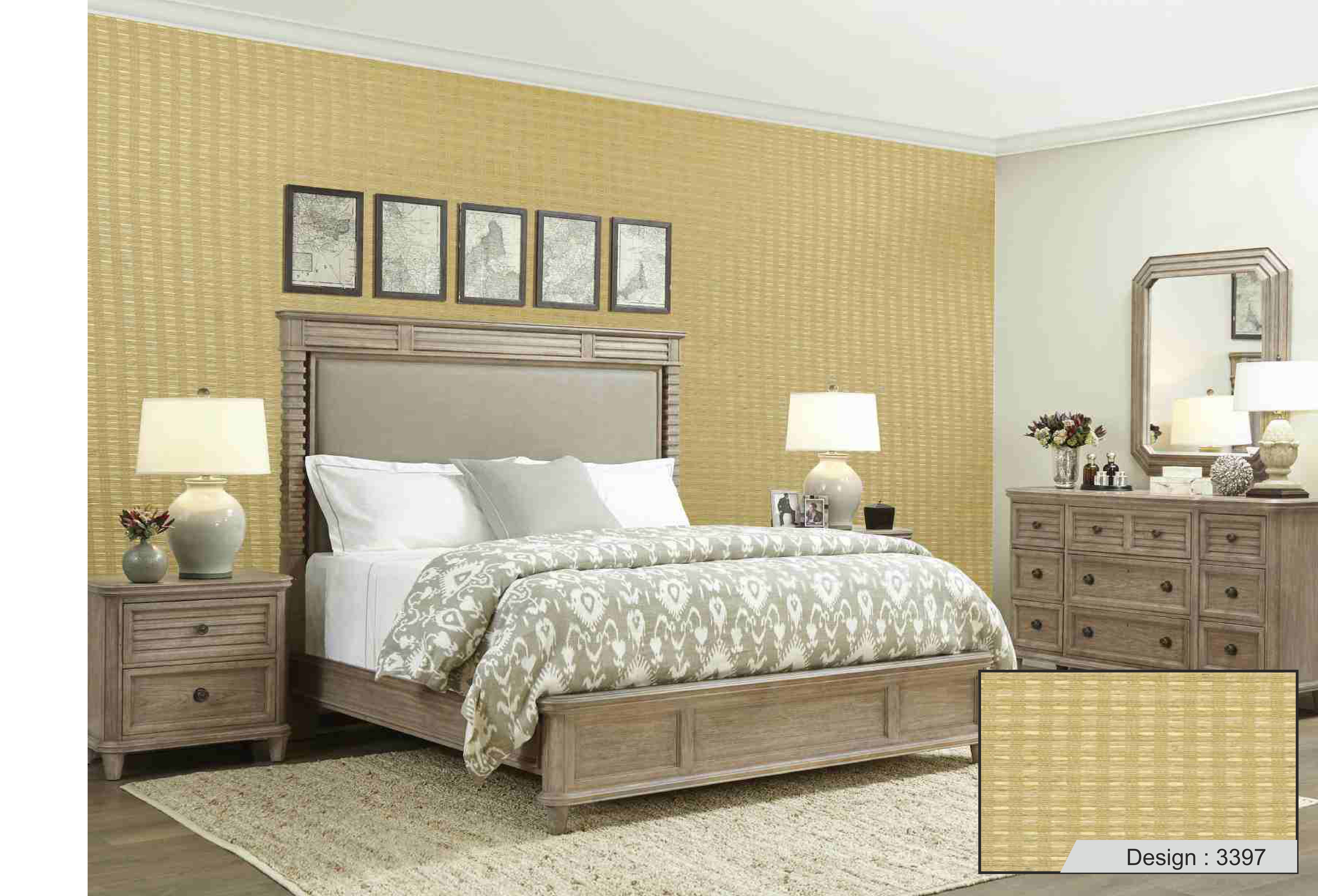 Design 3397 Kazage Natural Wallpaper - Elegant and Durable