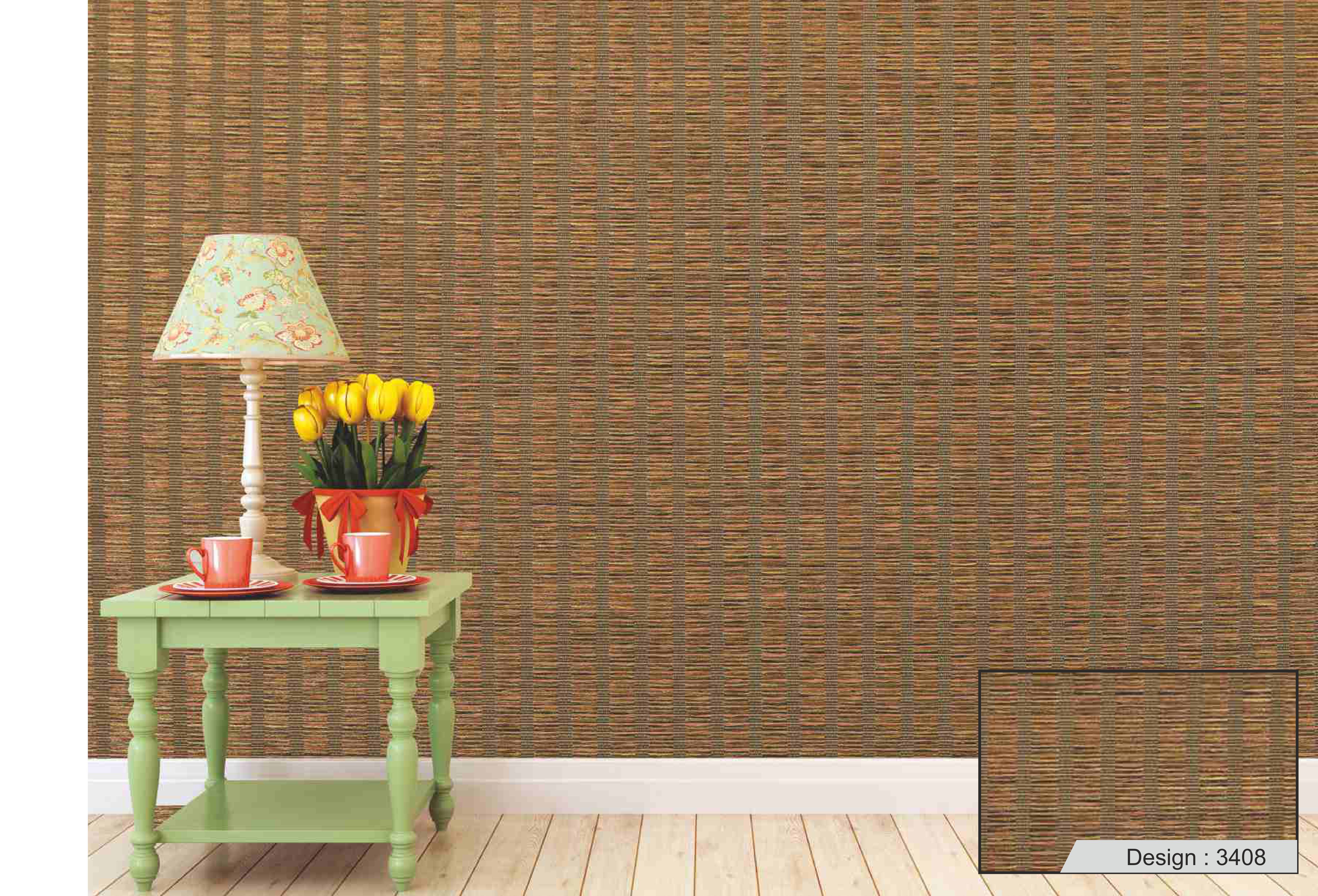 Design 3408 Kazage Natural Wallpaper - Elegant & Timeless