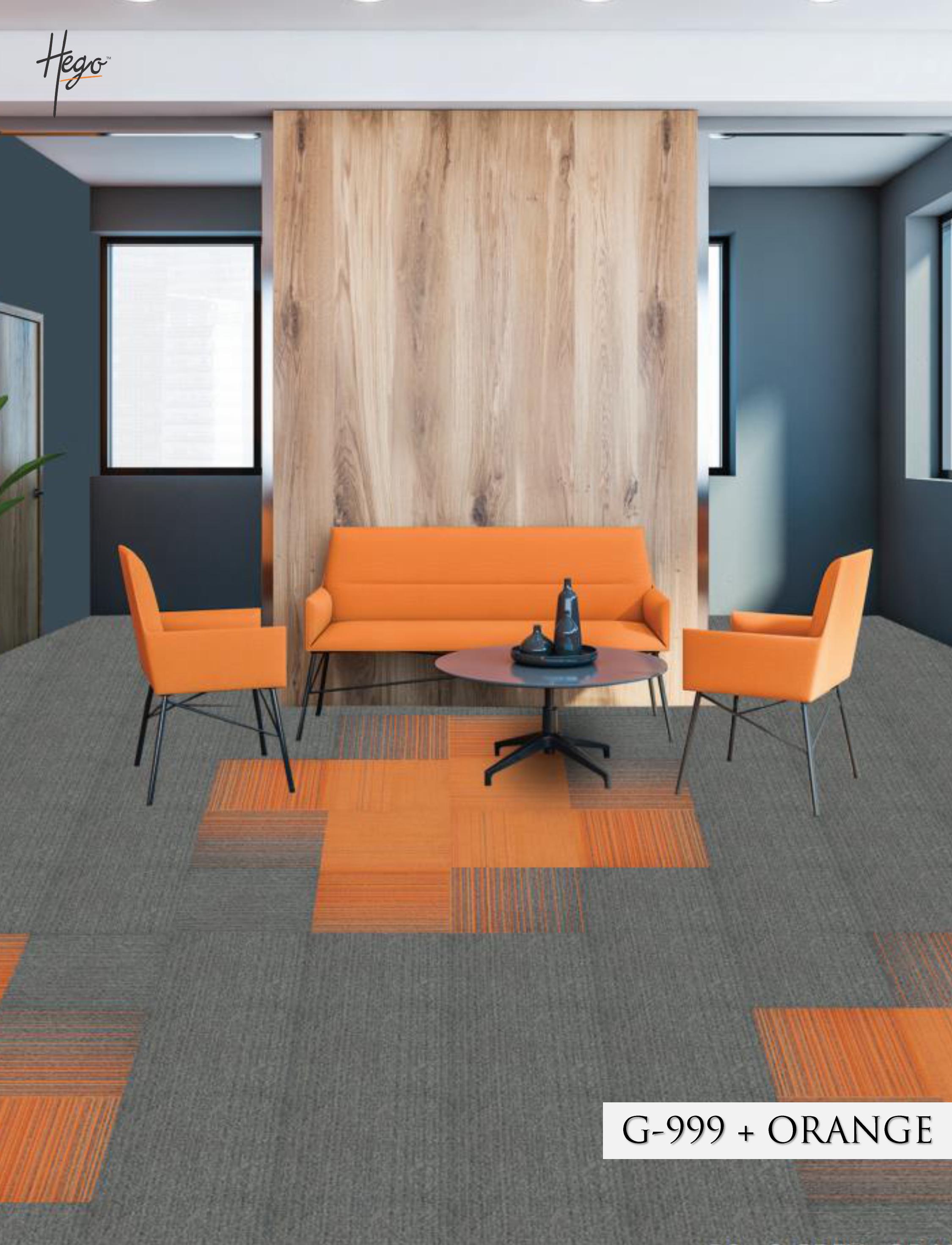 New Sky Carpet Tile G-999 + Orange | Durable & Stylish