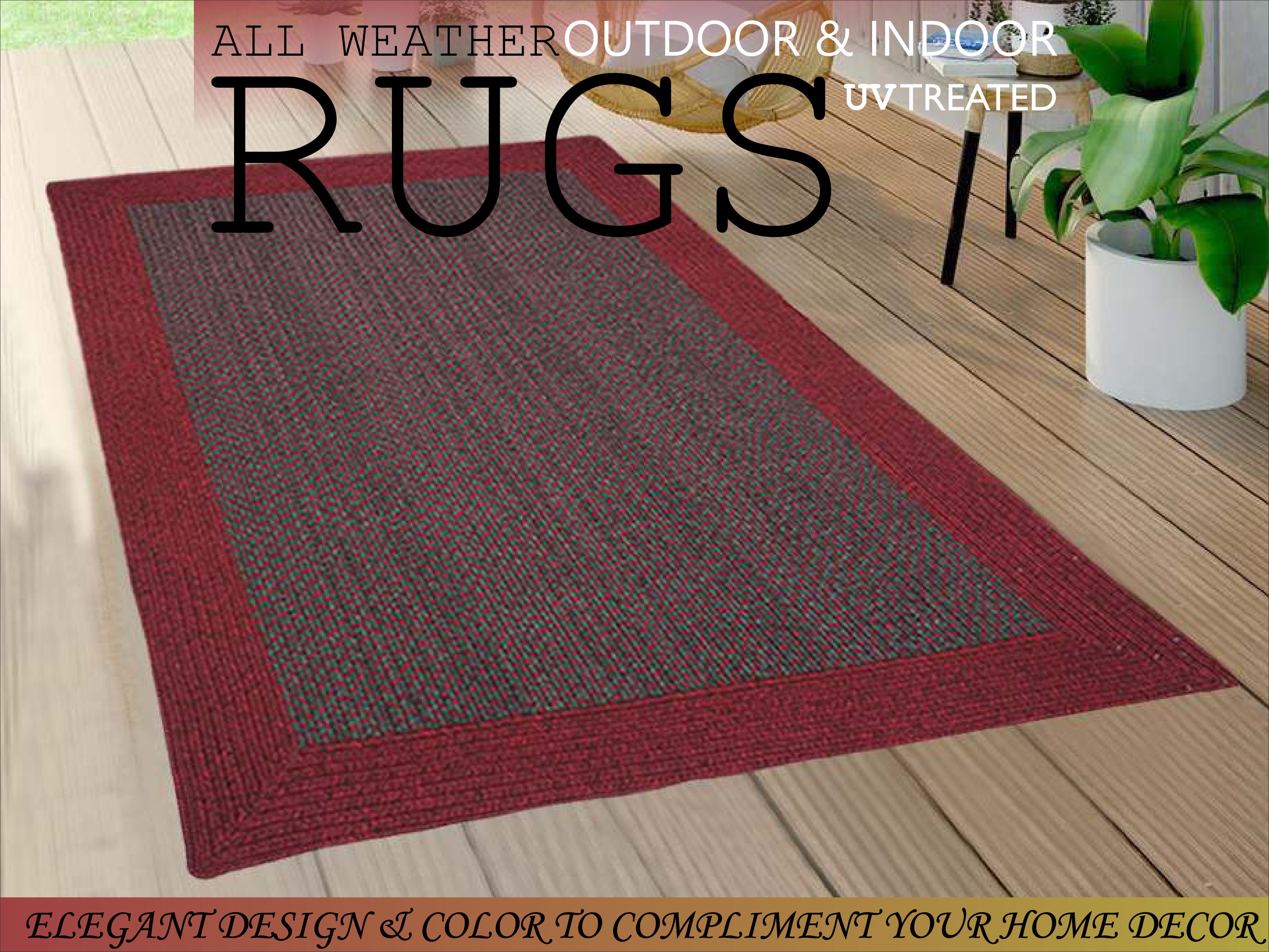 UV Treated Kazage Outdoor & Indoor Rugs – Durable & Stylish