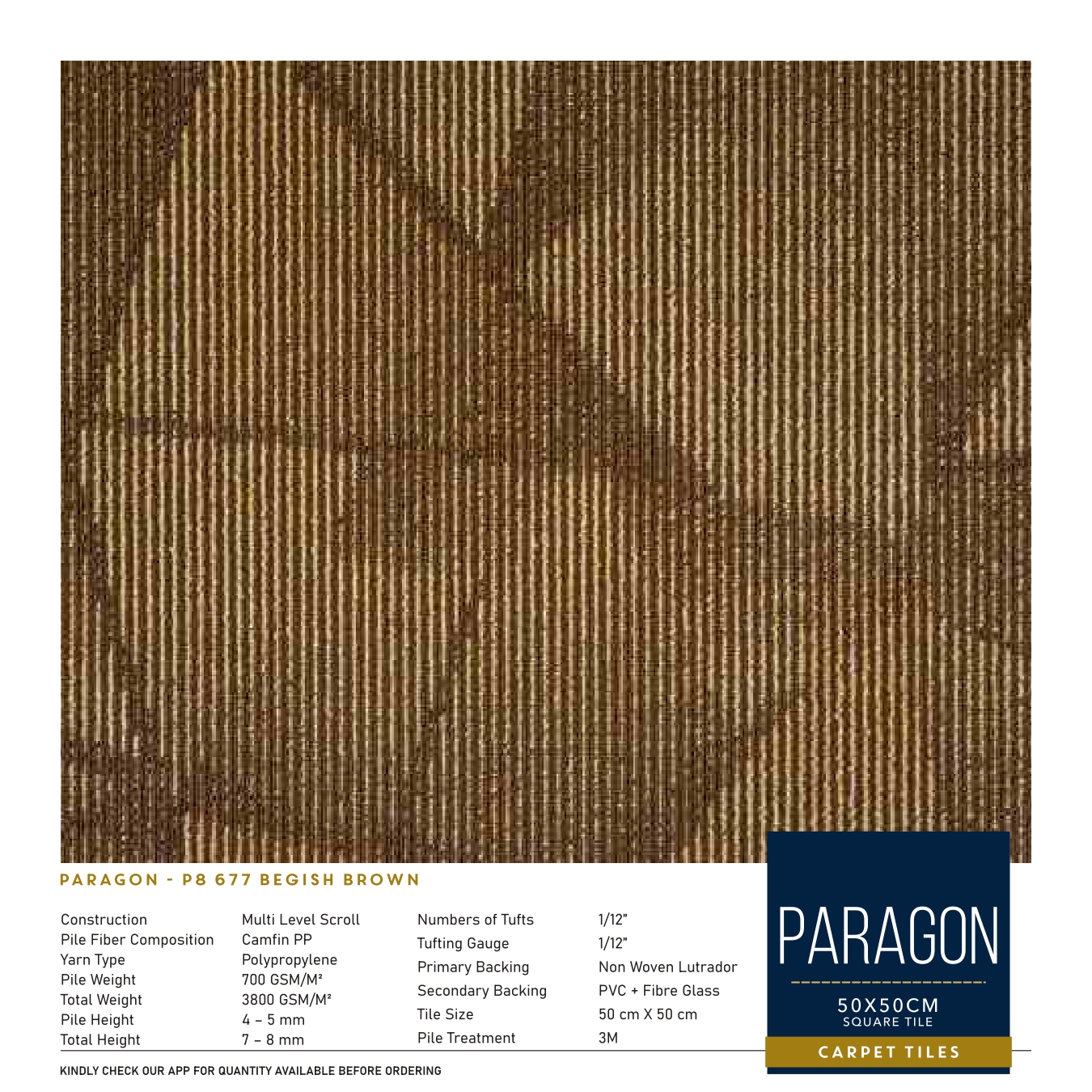 Paragon P-8 678 Begish Brown Carpet Tile – Divine Design