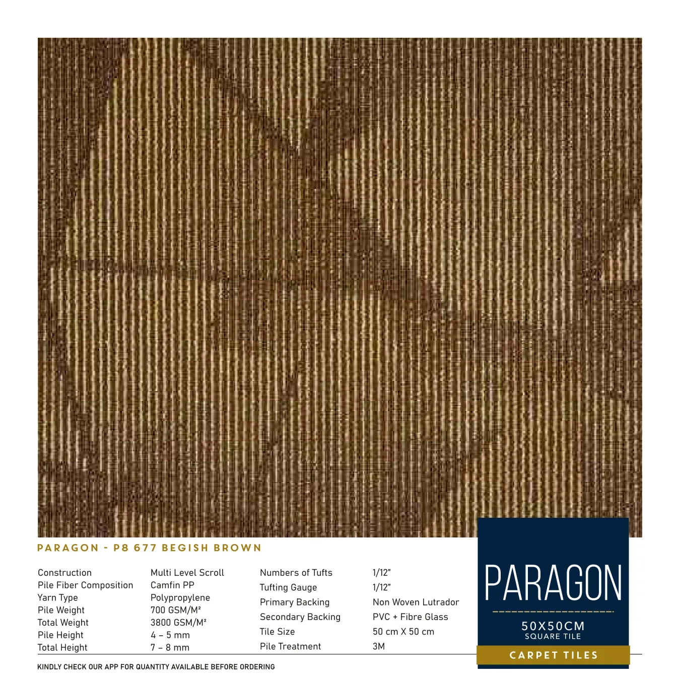 Paragon P-8 678 Begish Brown Carpet Tile – Divine Design