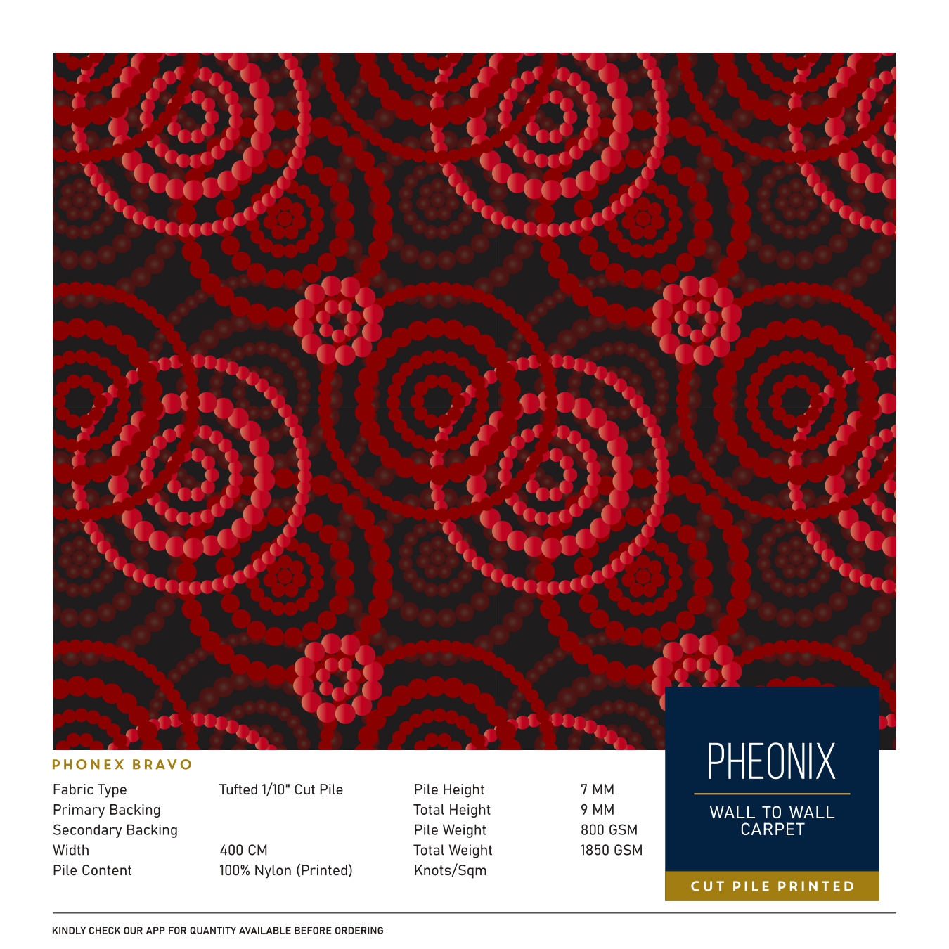 Phonex Bravo Carpet Tile – Stylish & Durable