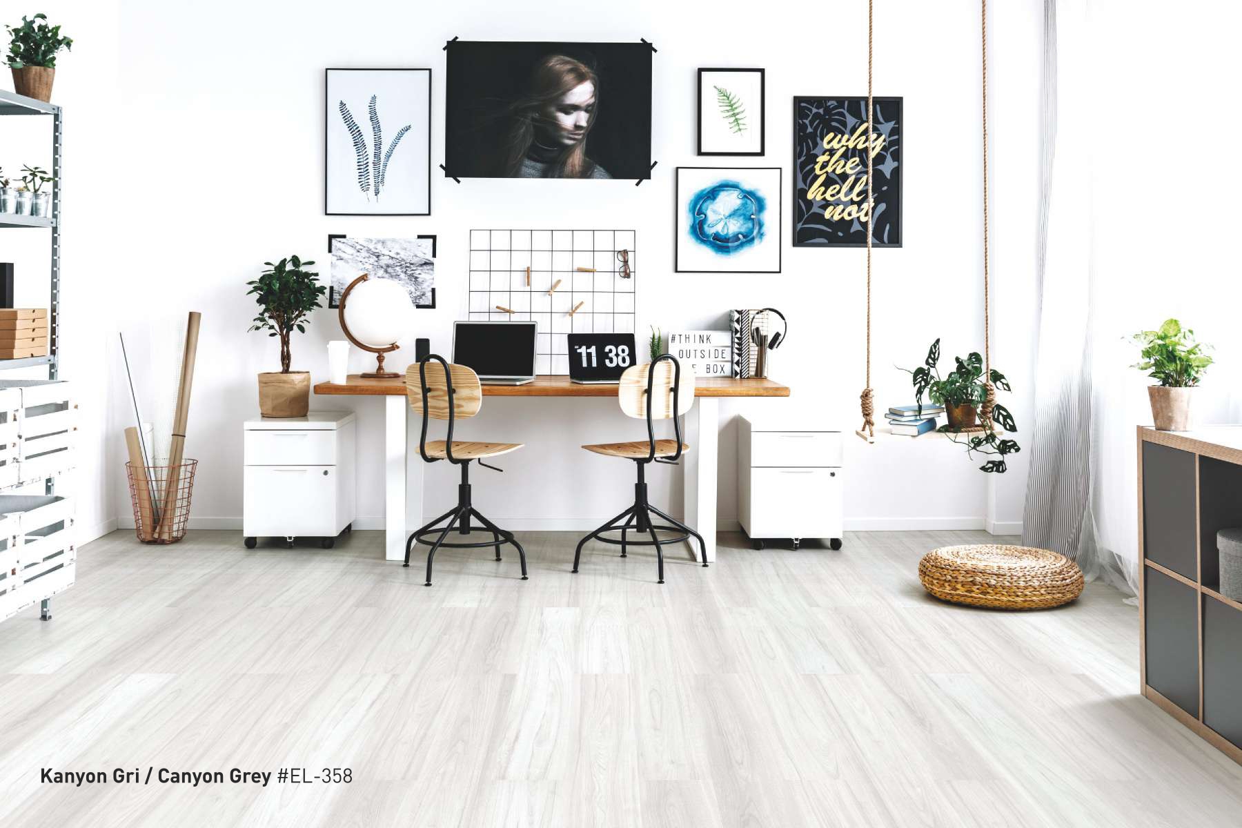 Canyon Grey EL-358 Defloor Laminate Wooden Flooring