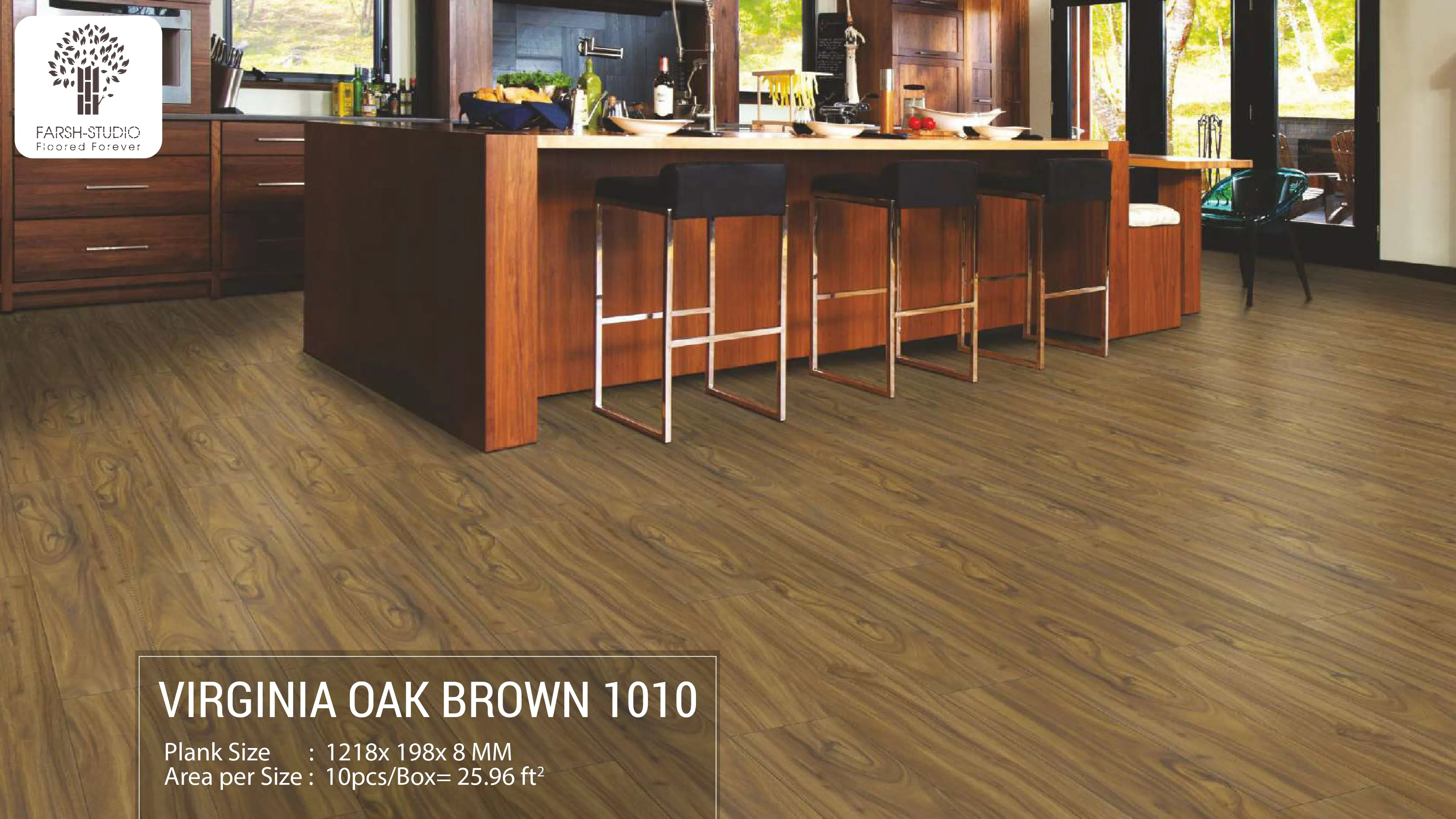 FARSH Virginia Oak Brown 1010 Wooden Flooring - Premium Quality