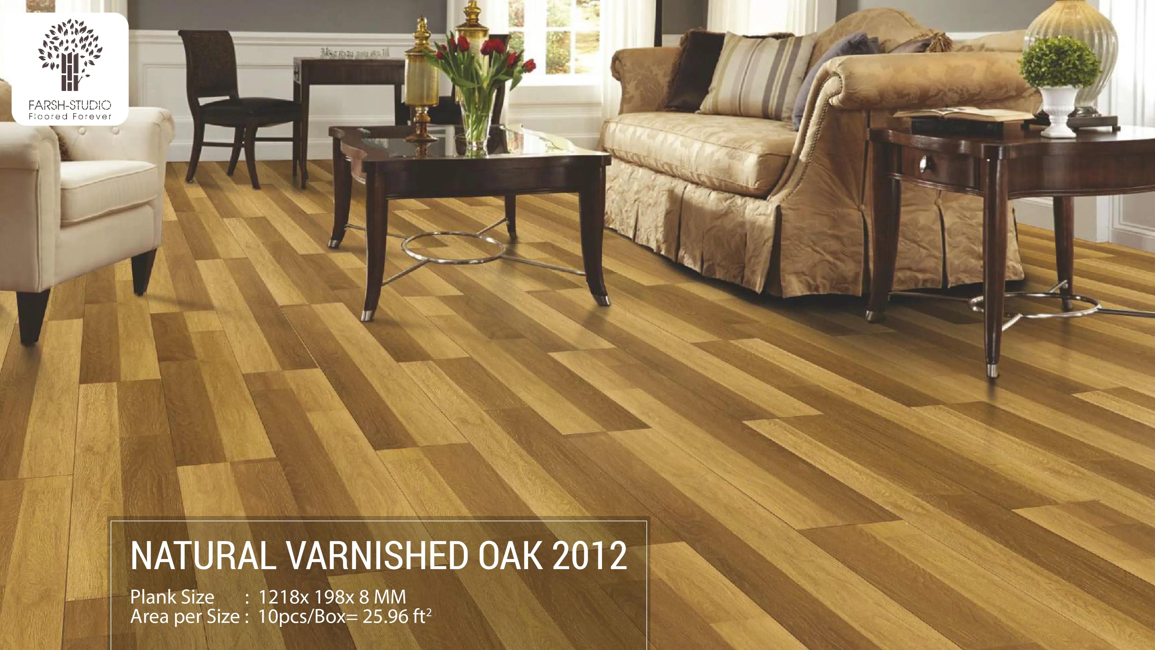 FARSH Natural Varnished Oak 2012 Wooden Flooring - Premium Quality