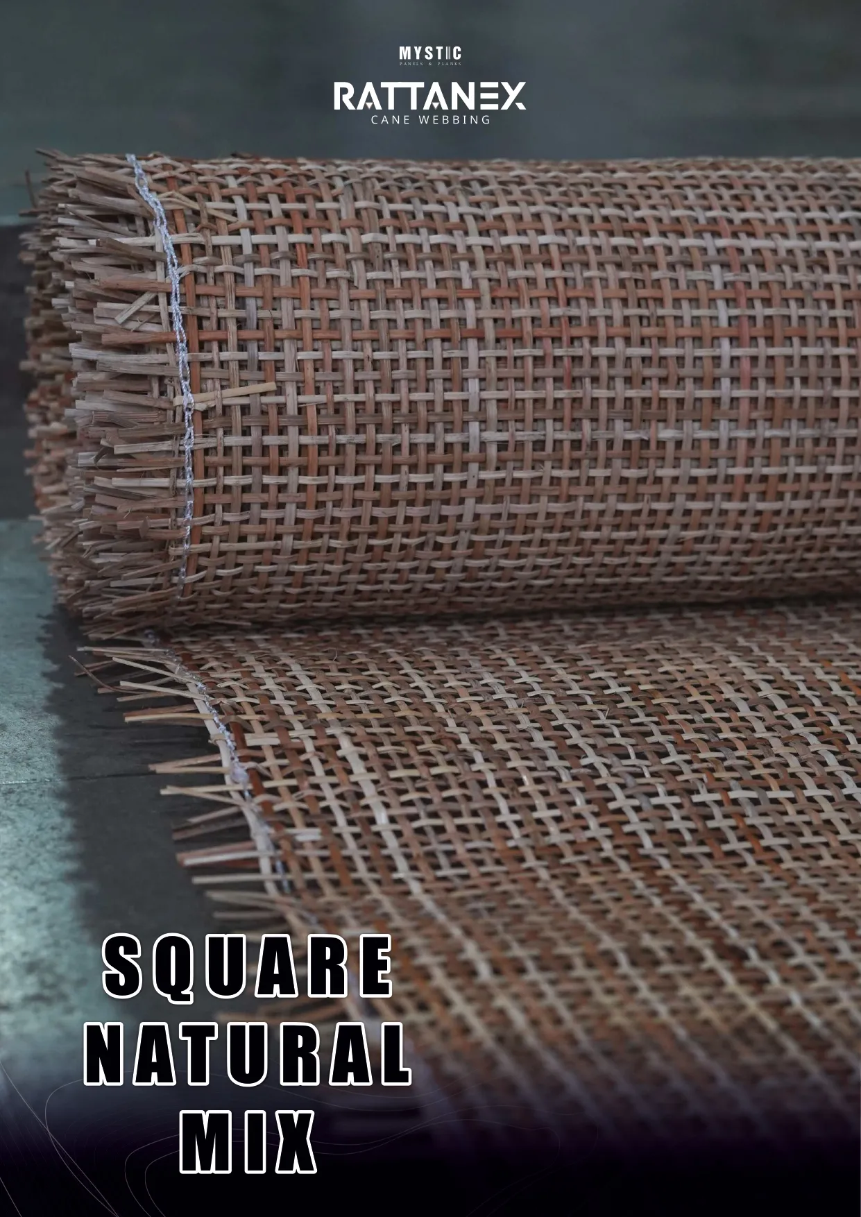 16 Rattan Cane Wall Paneling - Handcrafted Natural Décor