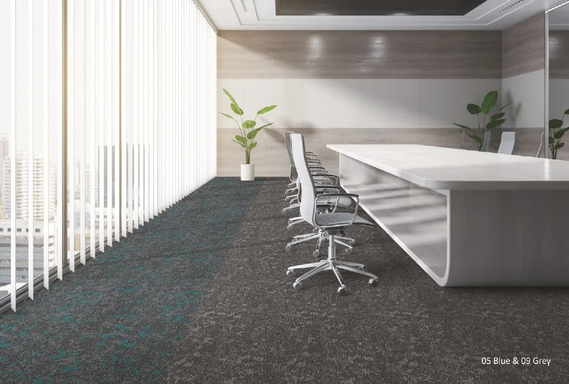 Blue & Grey Reserve Carpet Plank – Excel Cloud Tile