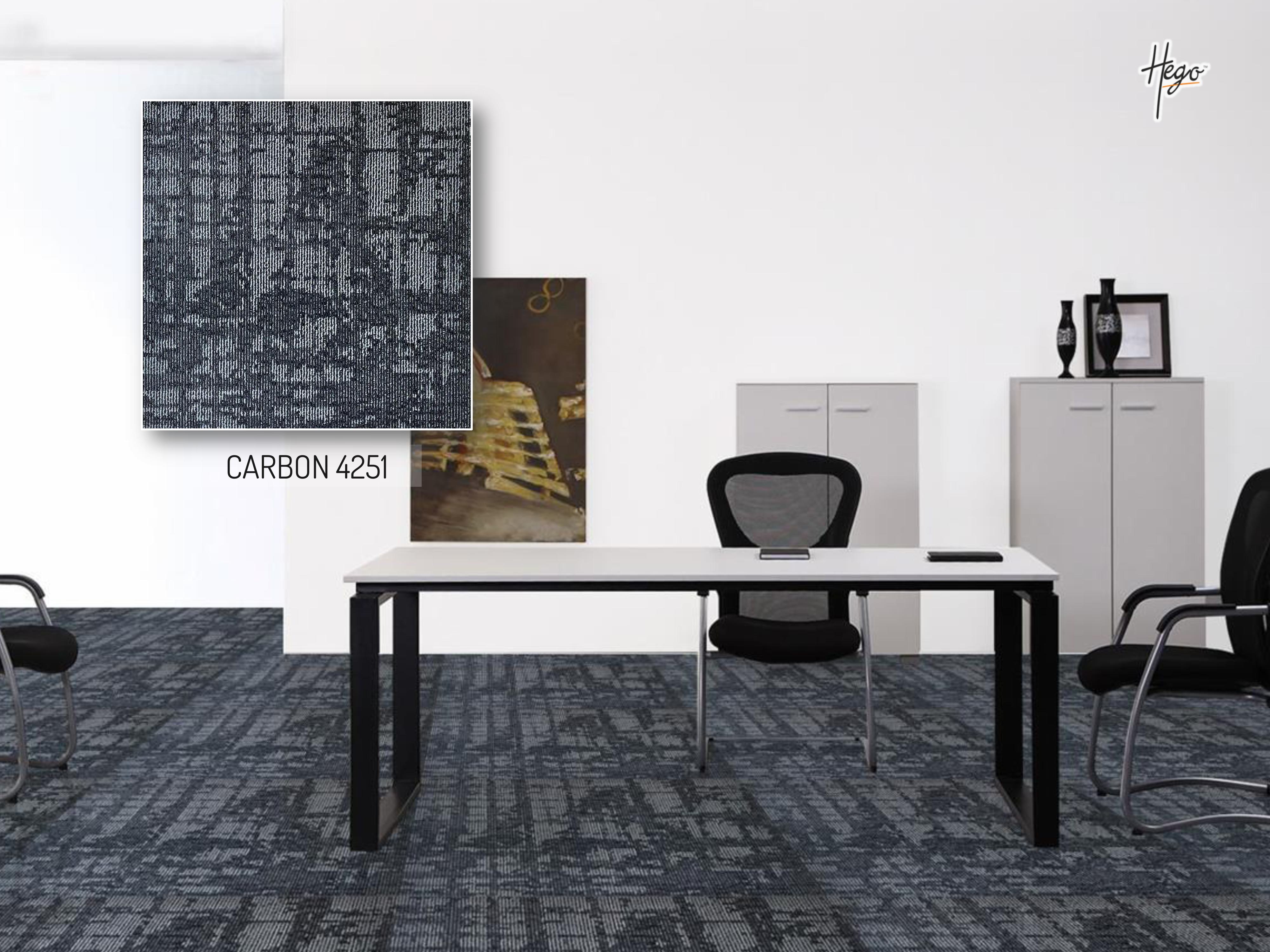 Scroll Carpet Tile Carbon-4251 - Durable & Stylish Flooring