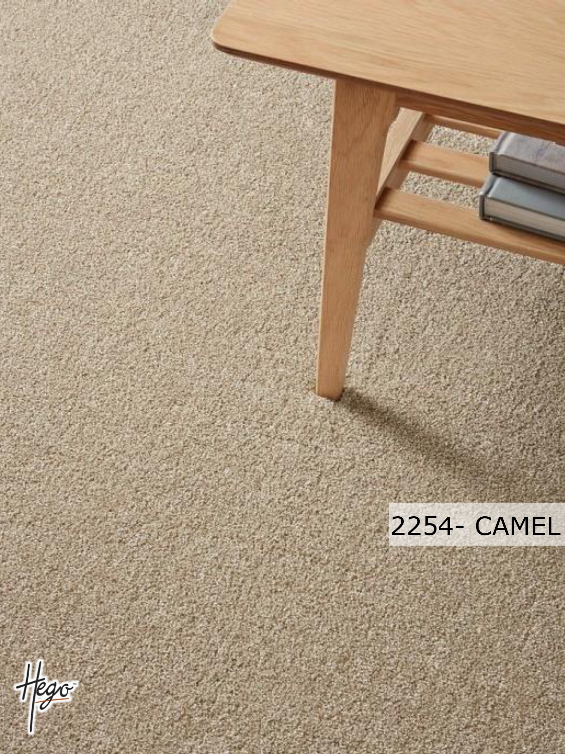 2254- CAMEL Hego Smart Cut Carpet Roll - Durable & Stylish