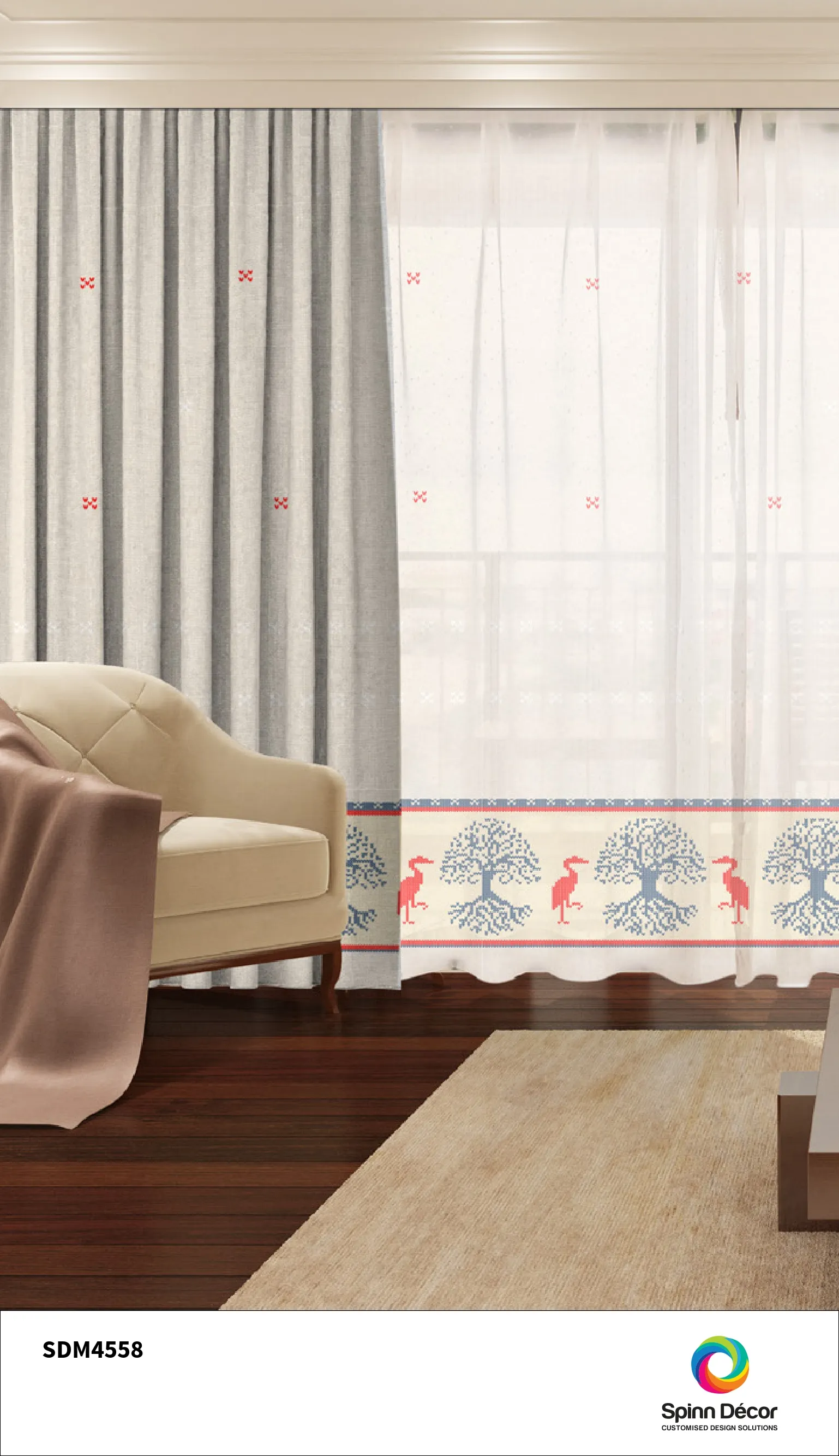 Customized Curtains - SDM4558 | Spin Decor