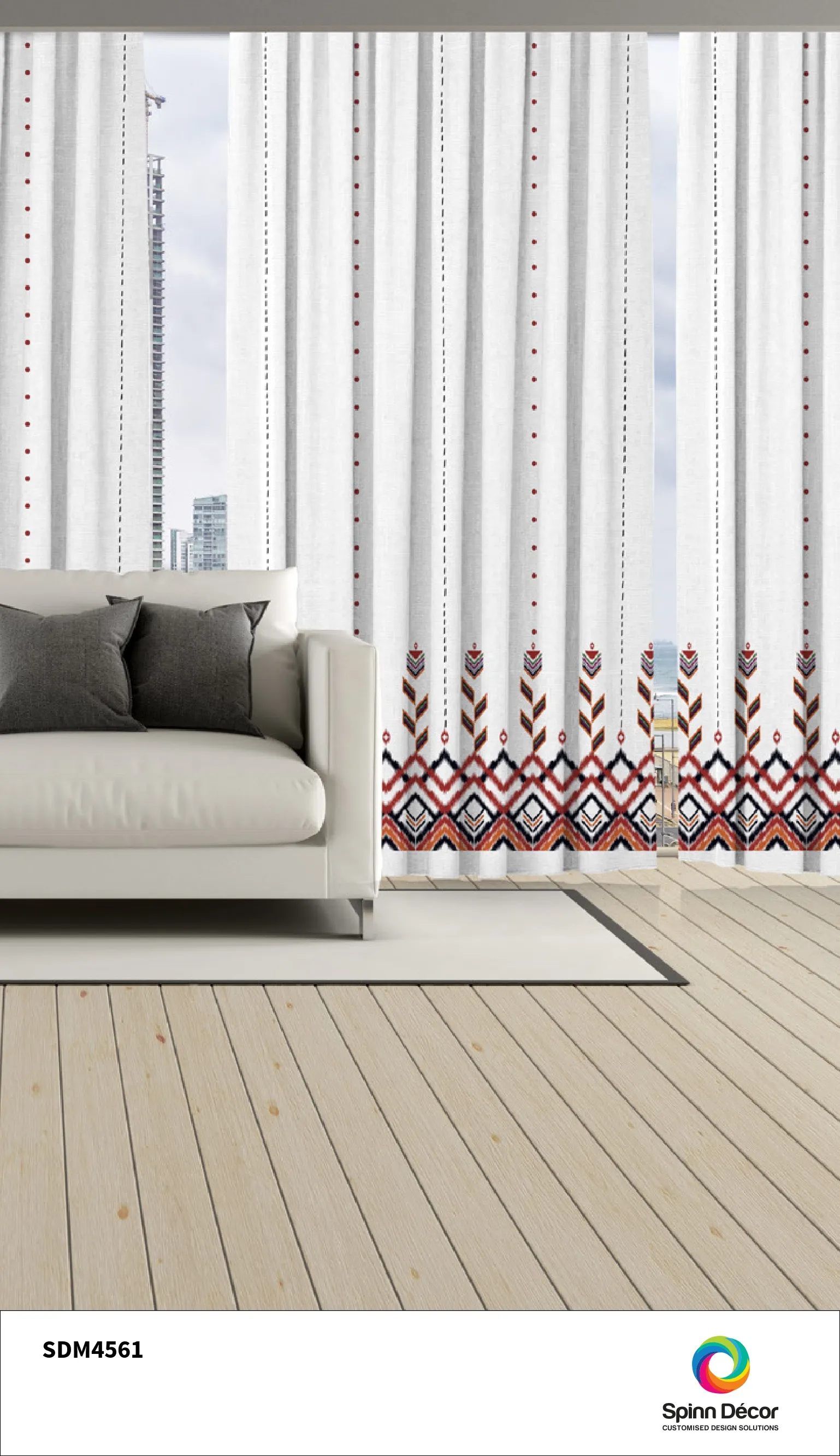 Customized Curtains - SDM4561 | Spin Decor