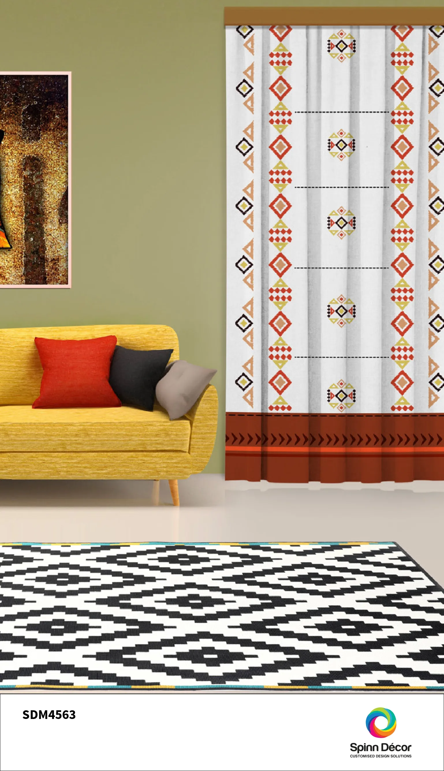 Customized Curtains | Spin Decor SDM4563 - Best Quality & Style