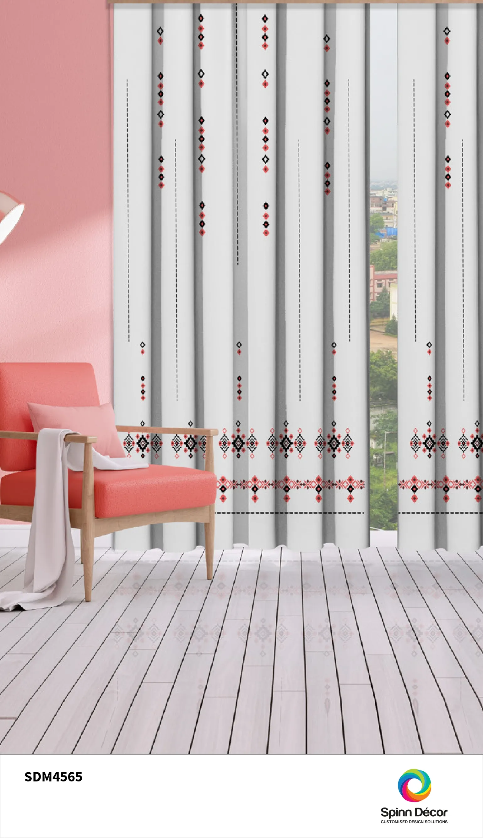 Customized Curtains - SDM4565 by Spin Decor