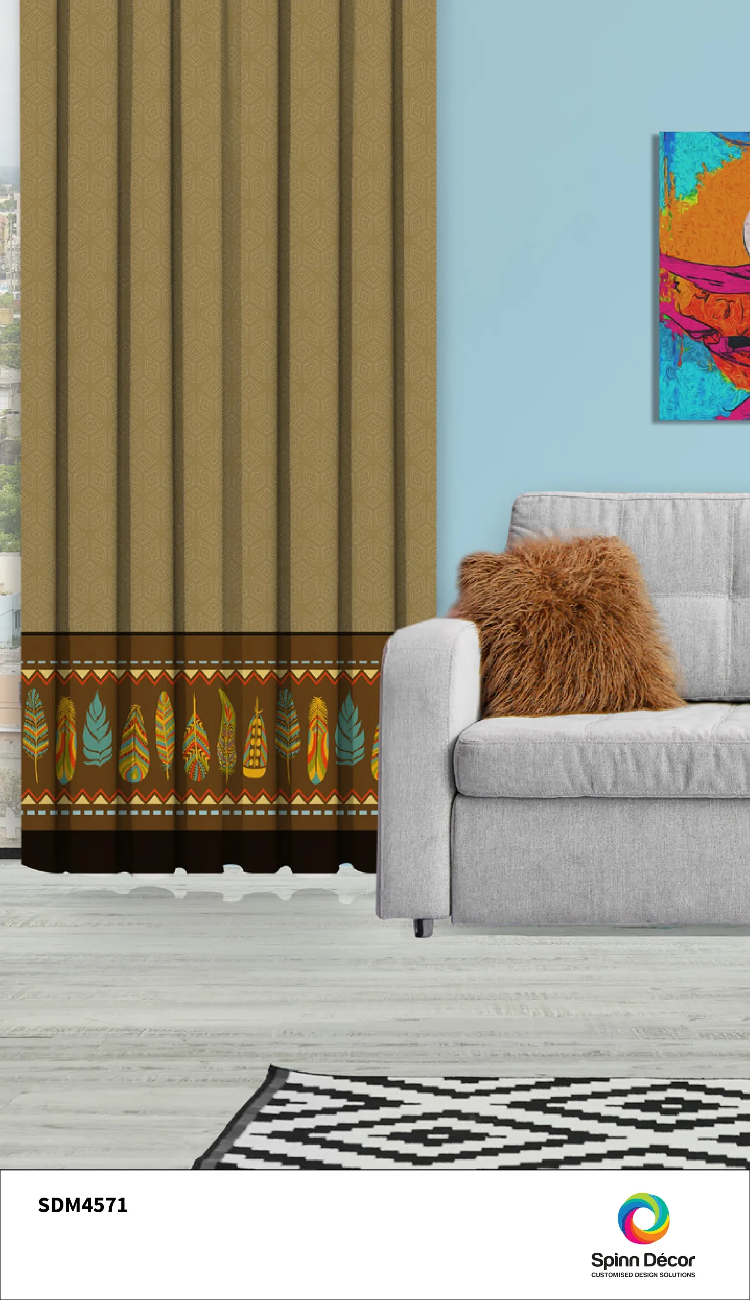 Customized Curtains | Spin Decor SDM4571 - Stylish & Functional